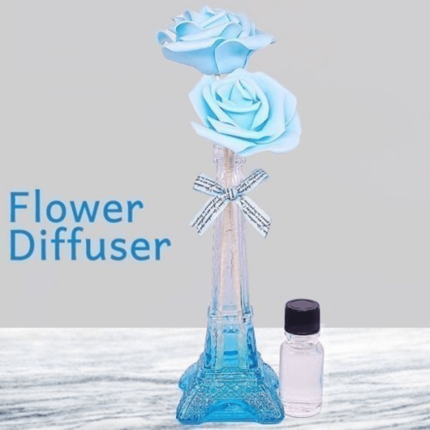 Valentine Gifts for GirlfriendWife Eiffel Tower Glass Flower Vase Rose Flower Vase for Valentine Day Rose with Perfume for Girlfriend Rose Vase for Girlfriend for Home Decor and Gift Multicolour