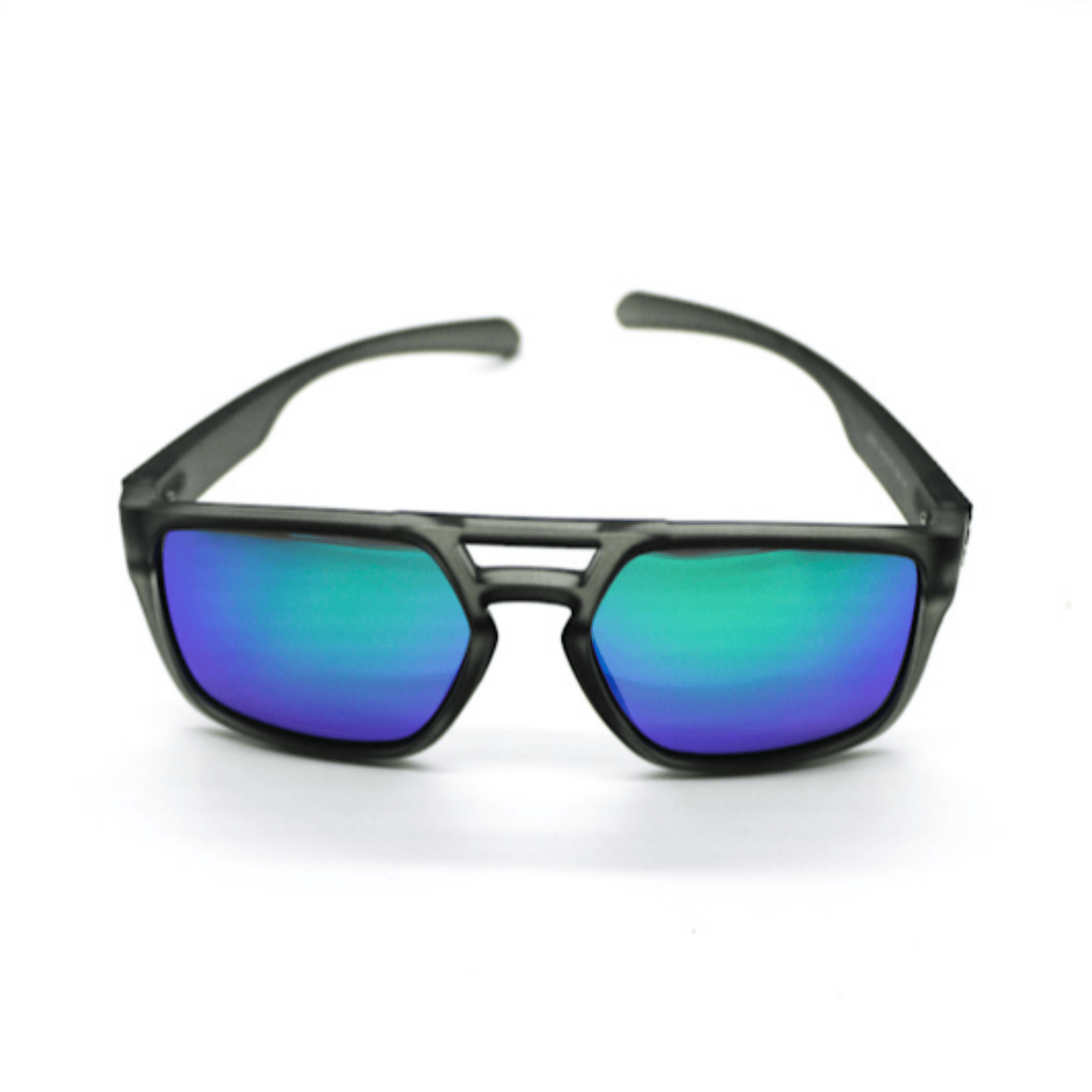 Gray Frame and Blue Green Sunglasses