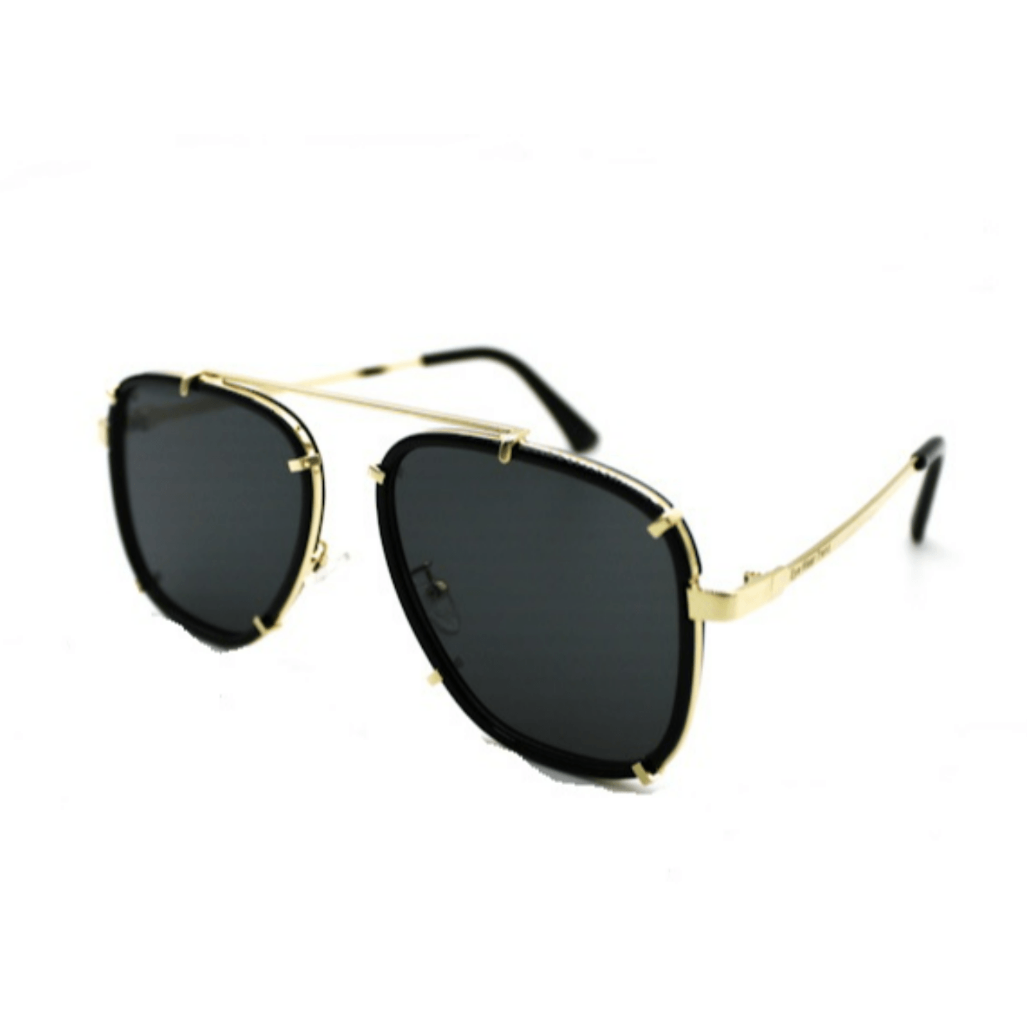 Golden Black Metal Sunglasses For men and women