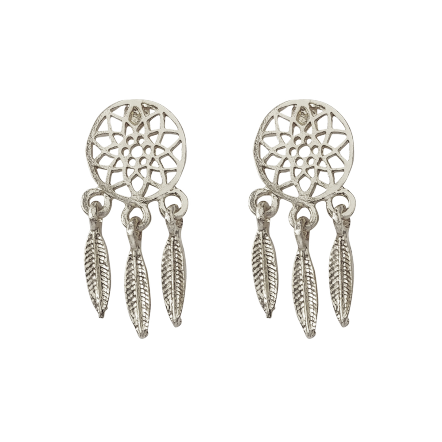 Noemi Dreamcatcher Earrings in Silver