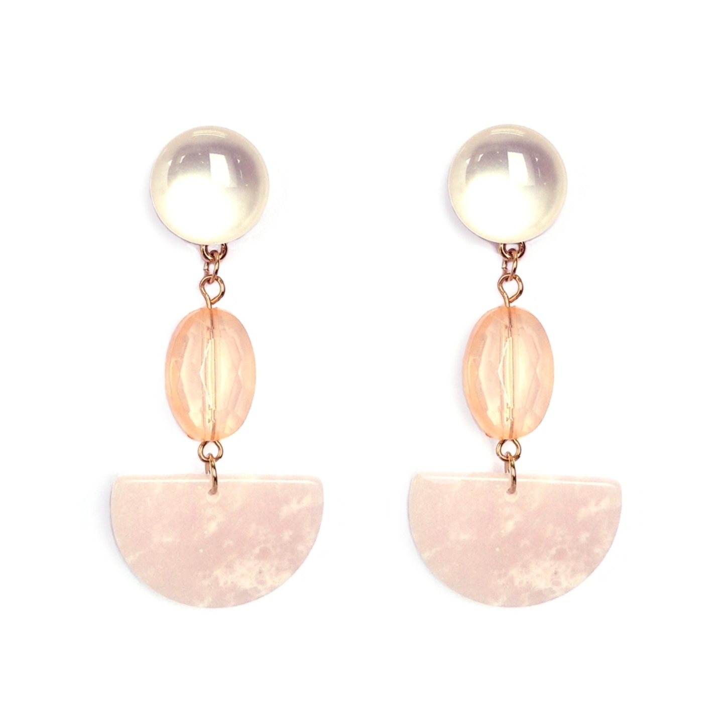 Cremeux Bead Drop Earrings