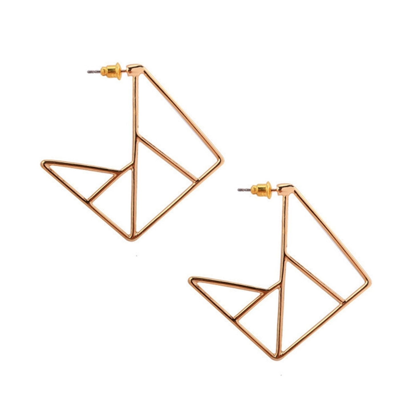 Kilbey Cutout Origami Earrings