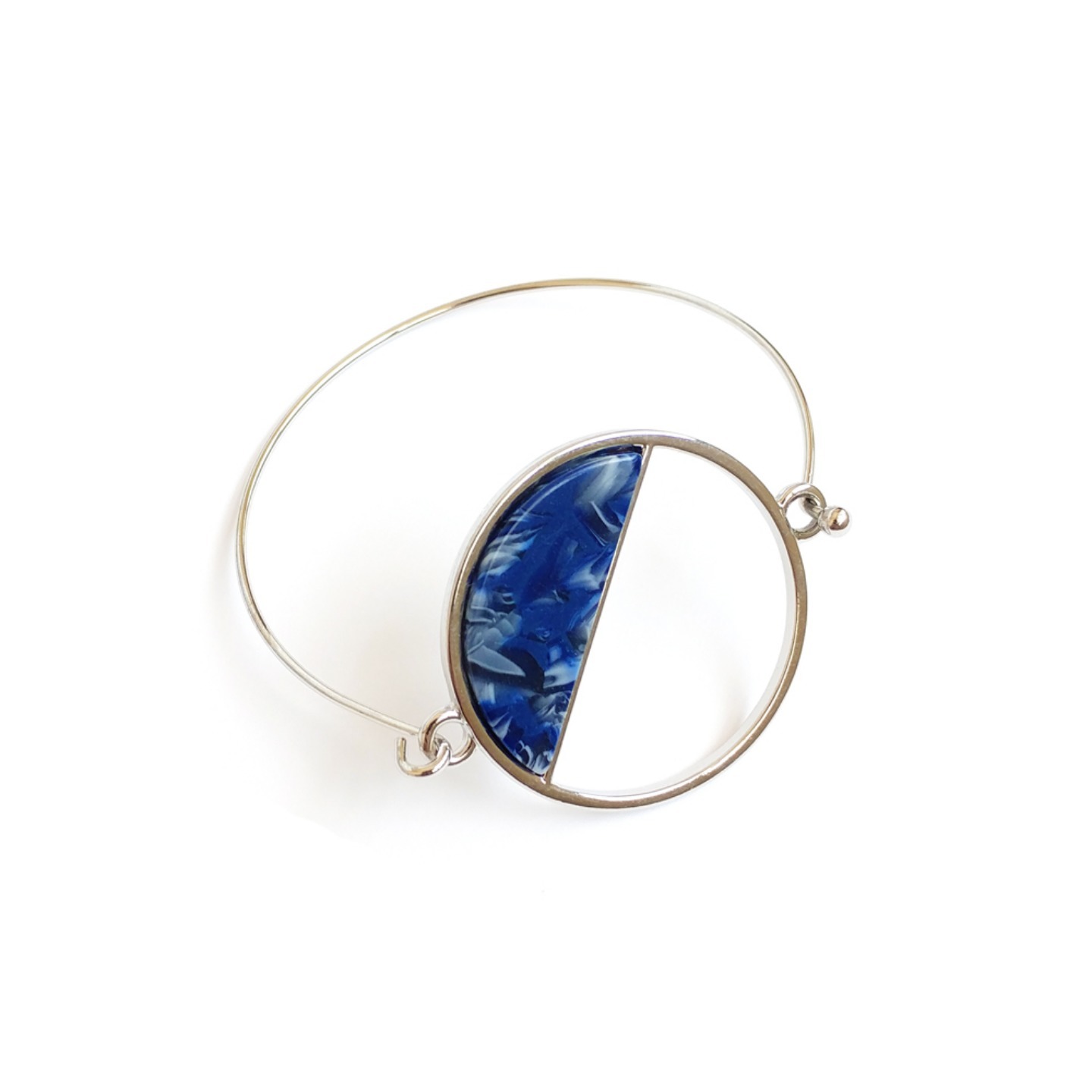 Pasadena Resin Bangle in Blue
