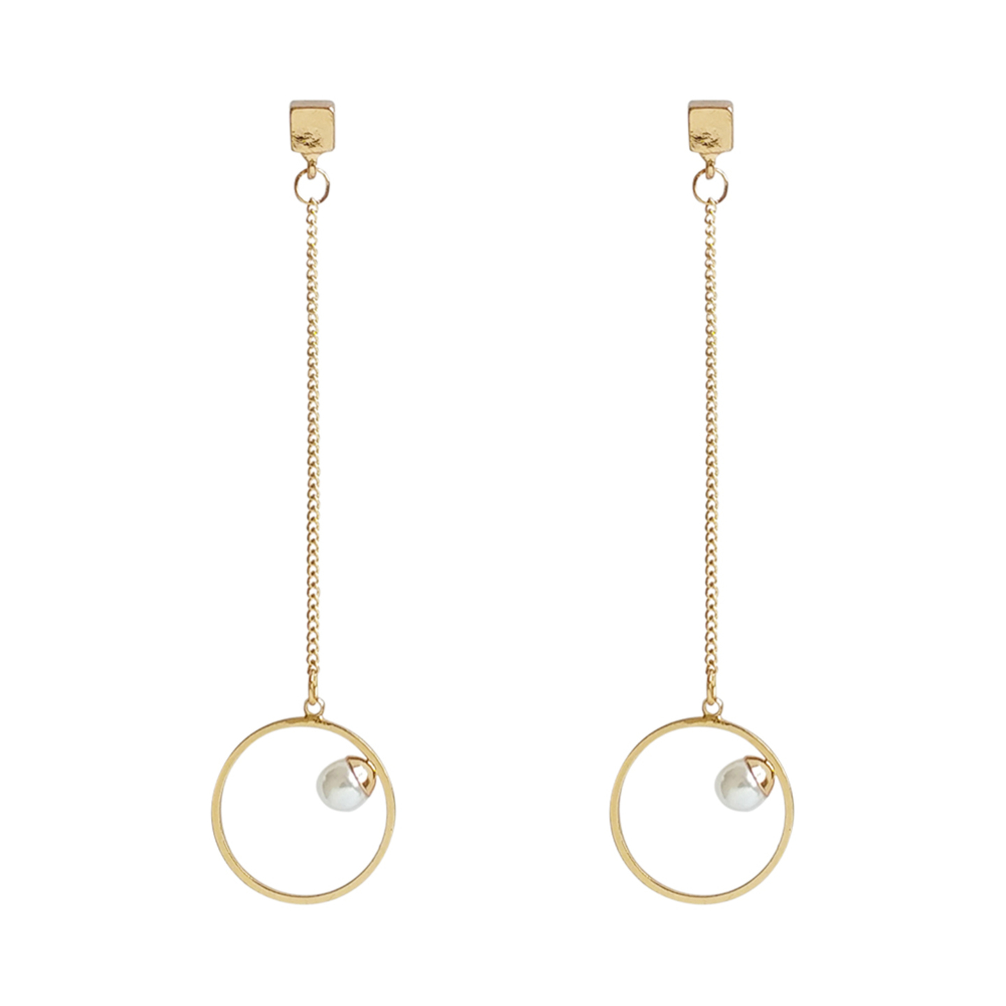 Kenzia Pearl-accent Earrings in Gold
