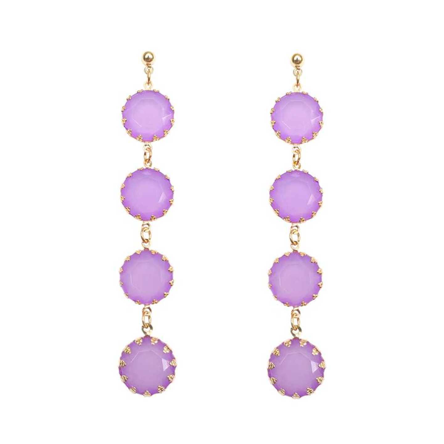 Erinna Duster Gem Drop Earrings