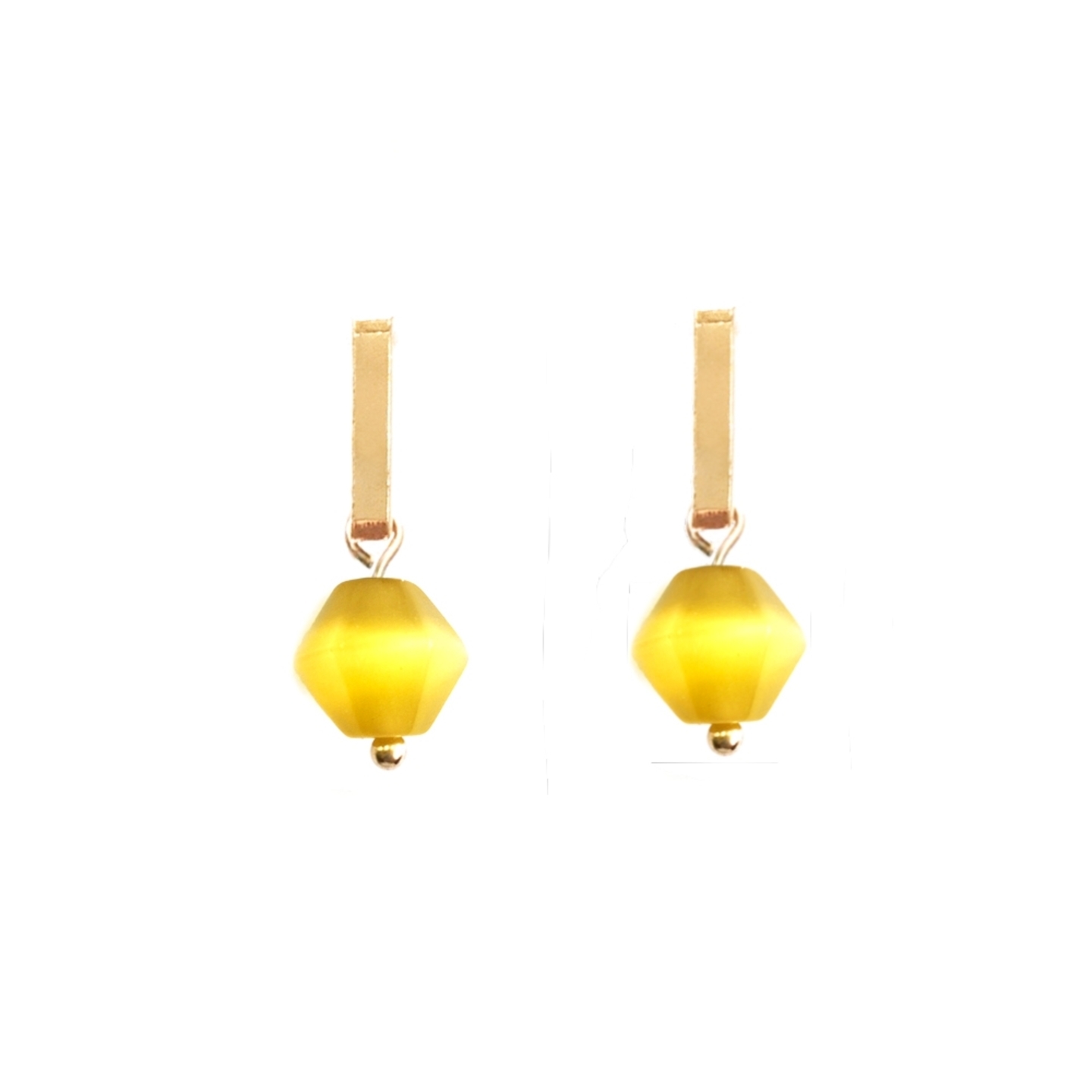 Quaintrelle Charm Earrings in Canary