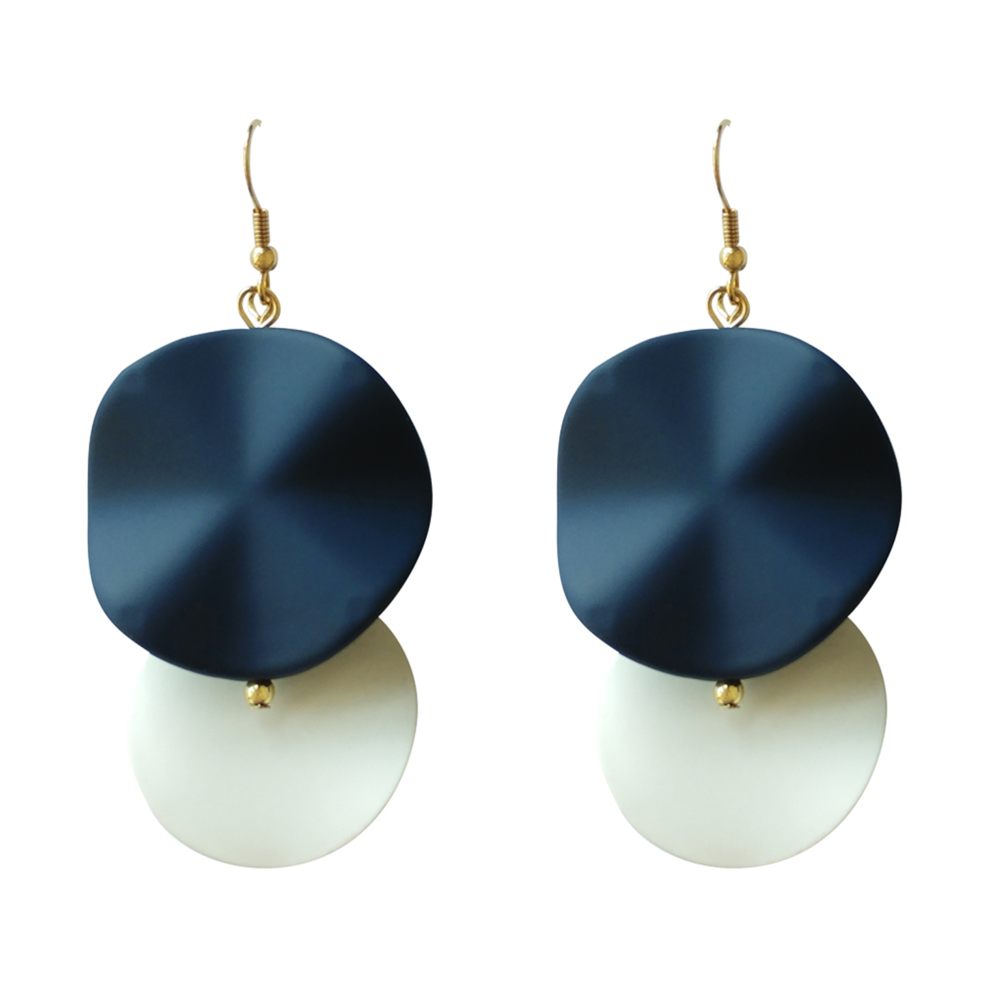 Bailey Matte Double Disc Earrings