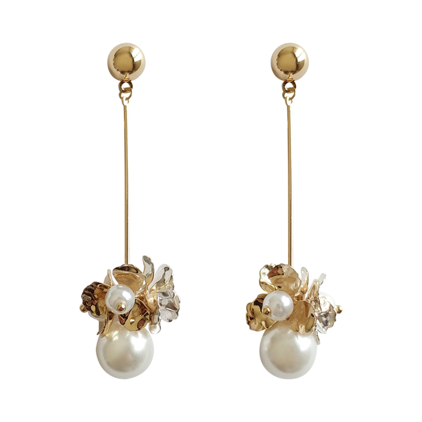 Mayumi Fleur Pearl Earrings