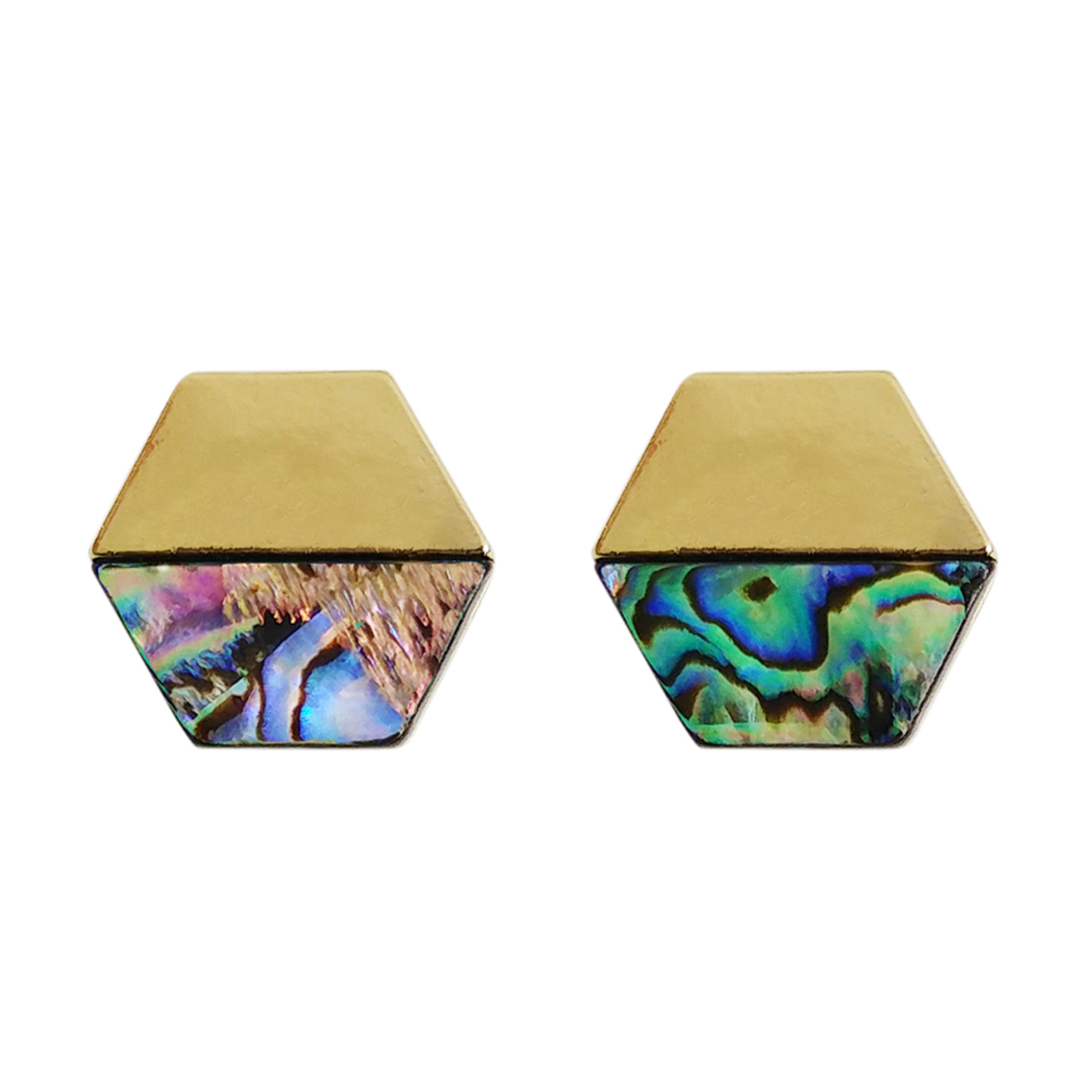 Coralia Shellrock Studs in Gold