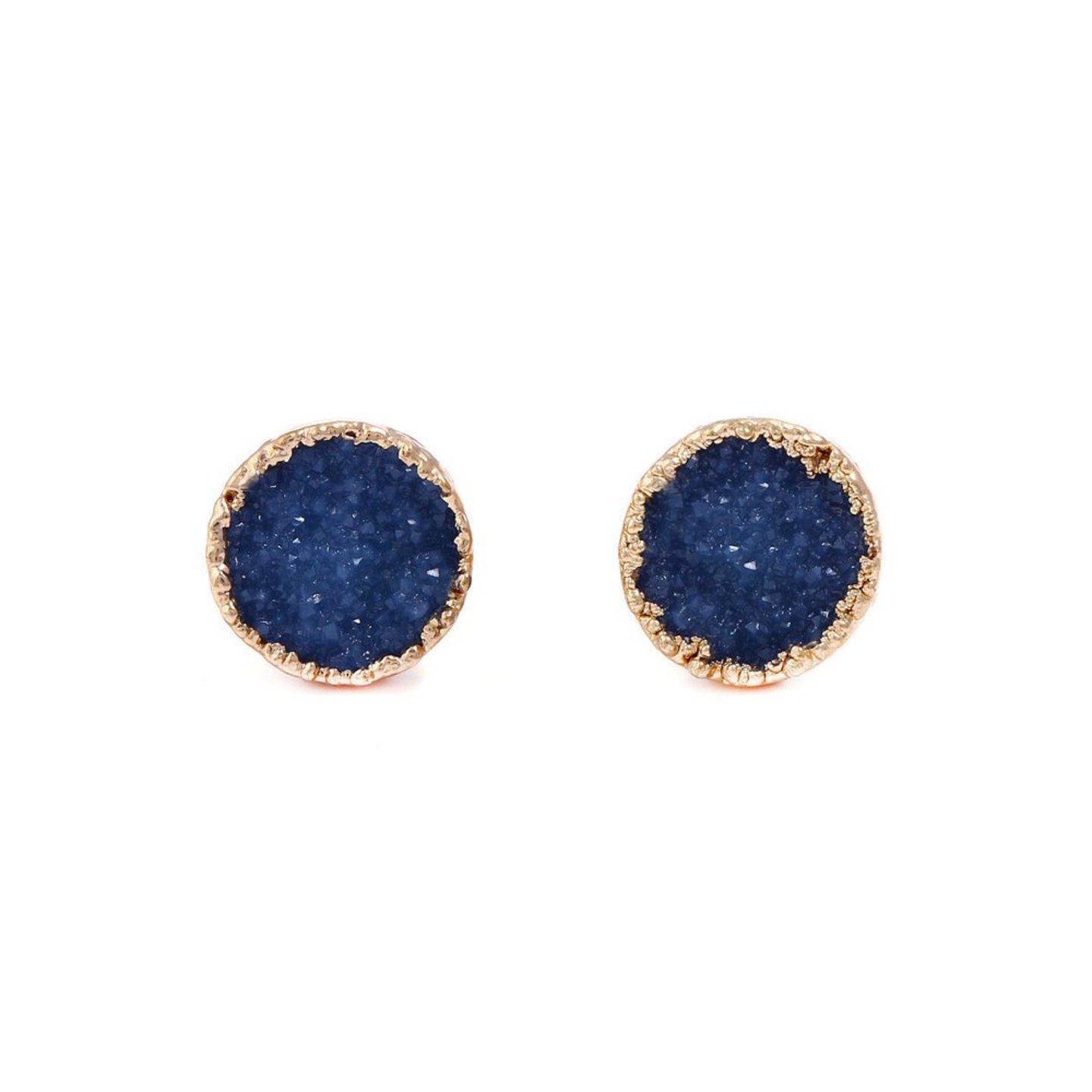Iviann Raw Crystal Studs in Merlinite