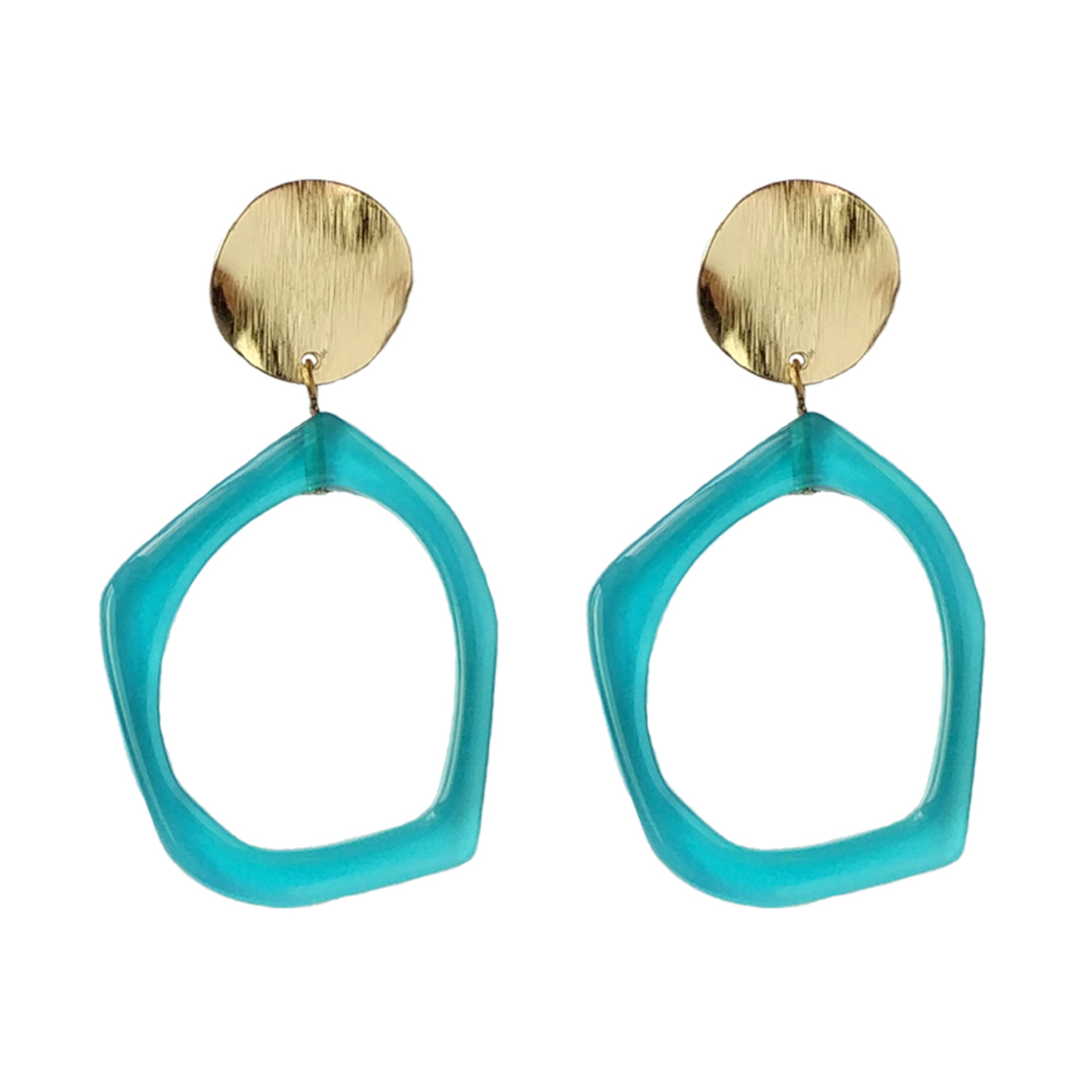 Marra Jelly Loop Earrings in Green