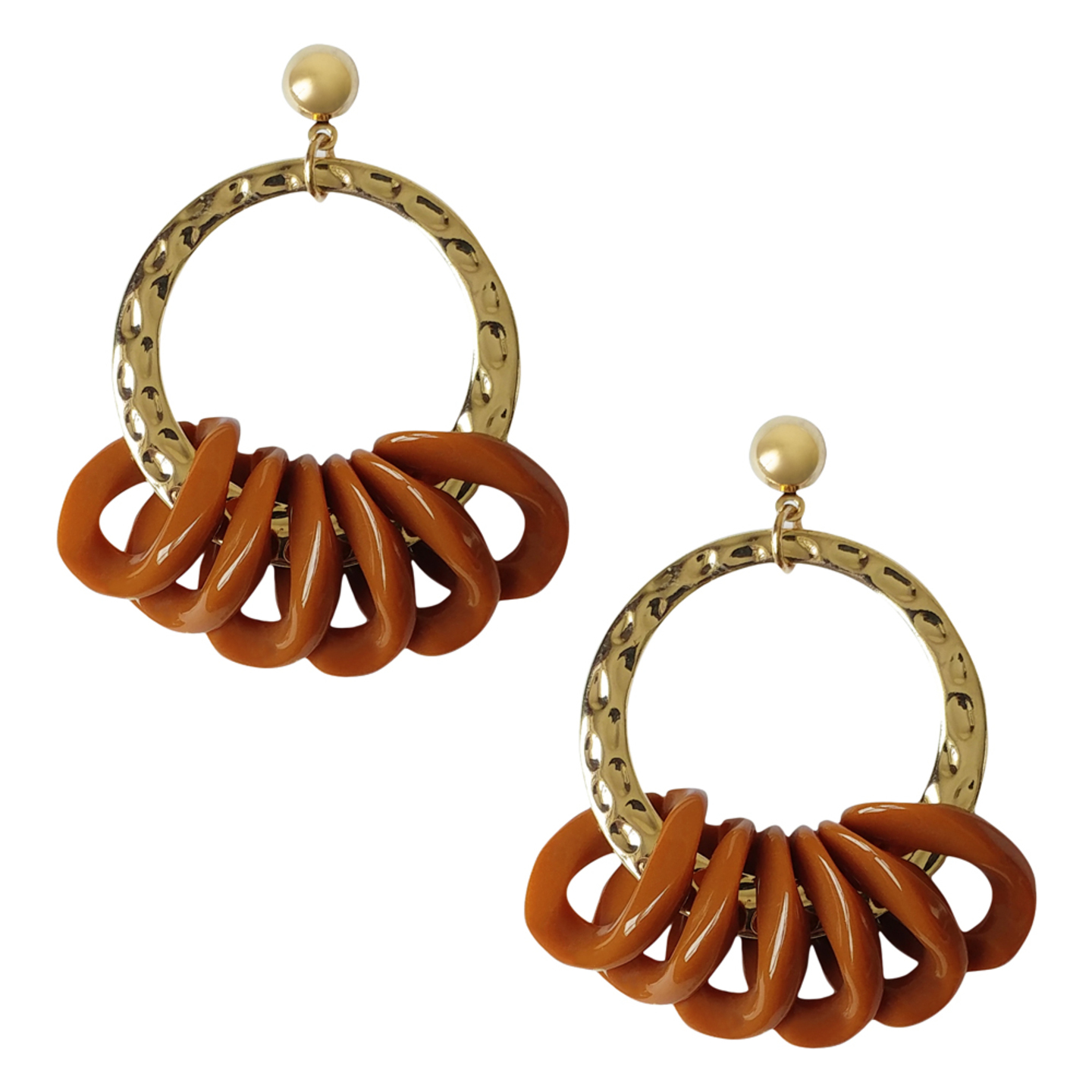 Agatha Multi-loop Resin Statement Earrings