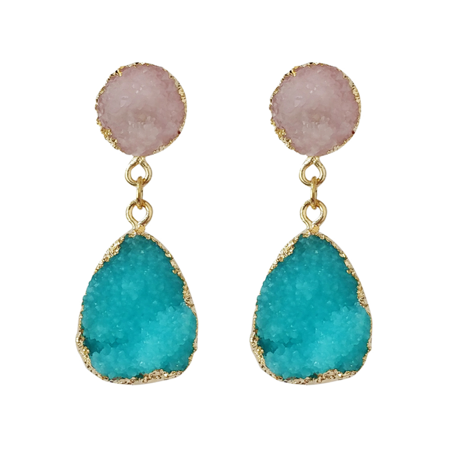 Kettina Raw Crystal Drop Earrings