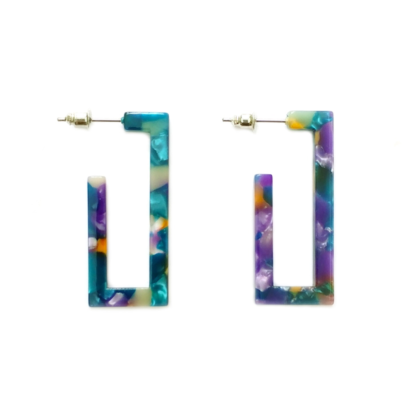 Gisou Rectangle Swirl Hoops
