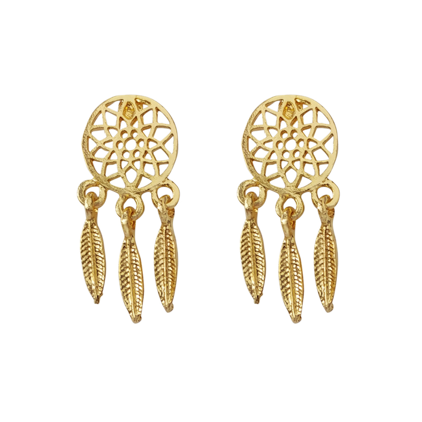 Noemi Dreamcatcher Earrings in Gold