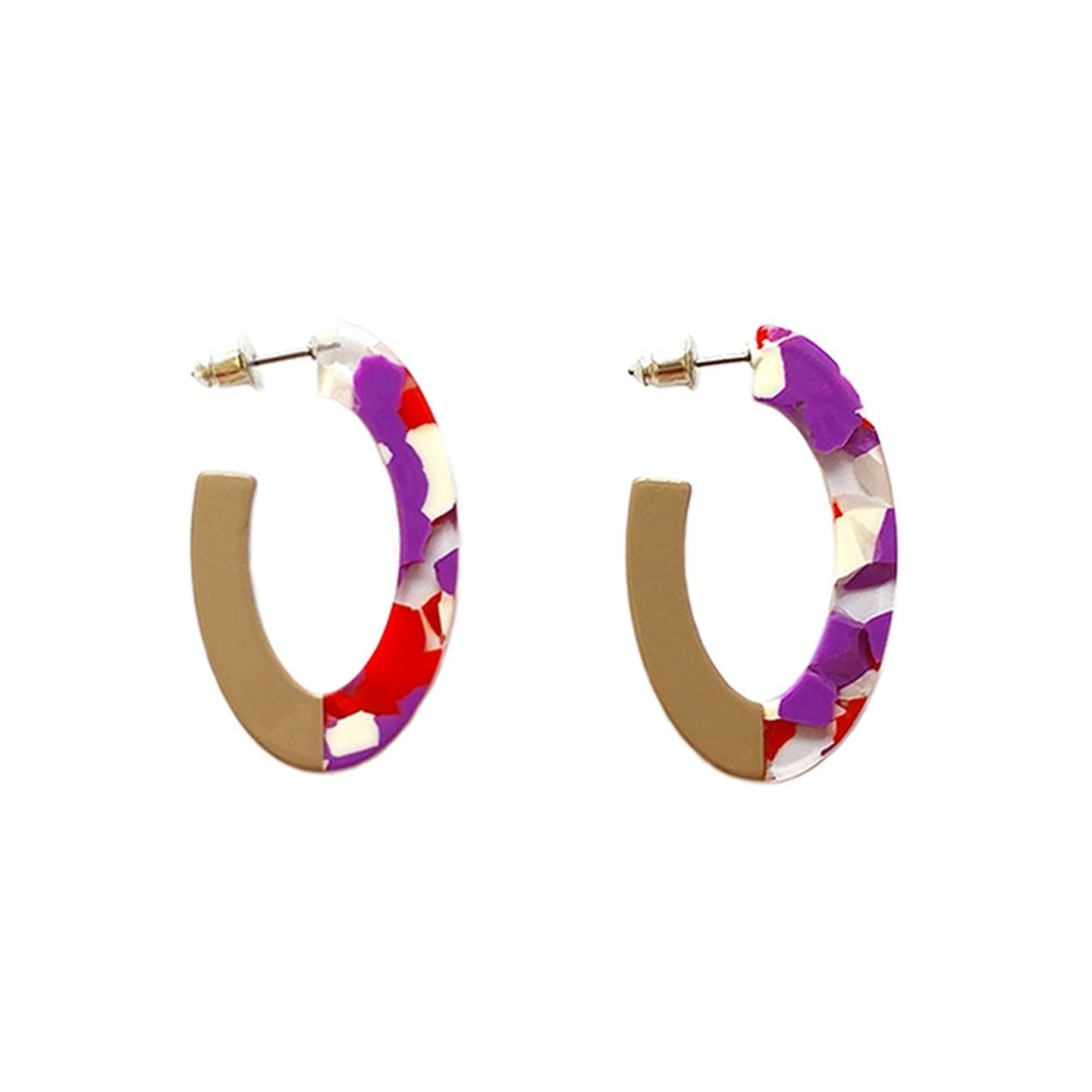 Dante Open Oval Resin Hoops 
