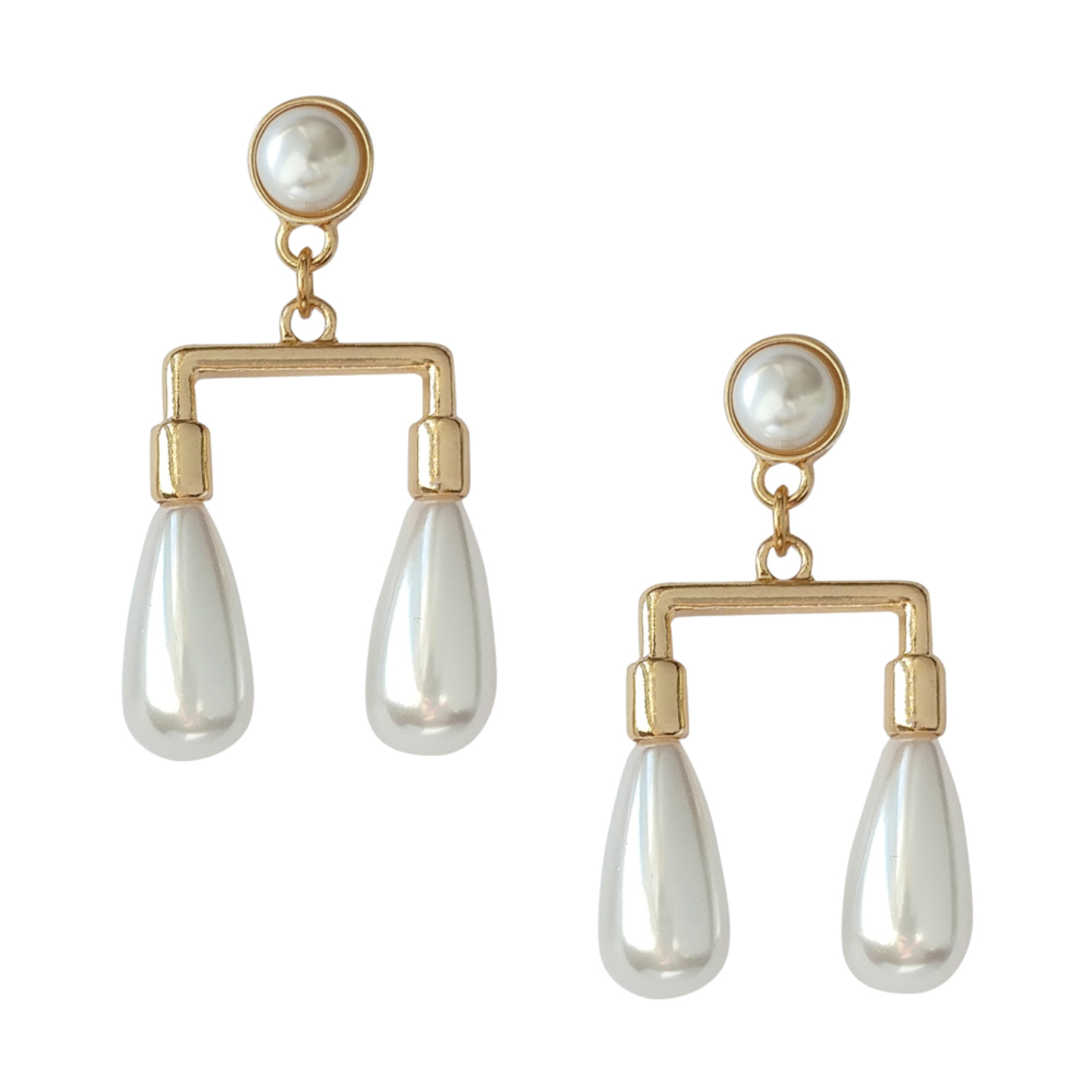 Leclair Pearl Balance Earrings