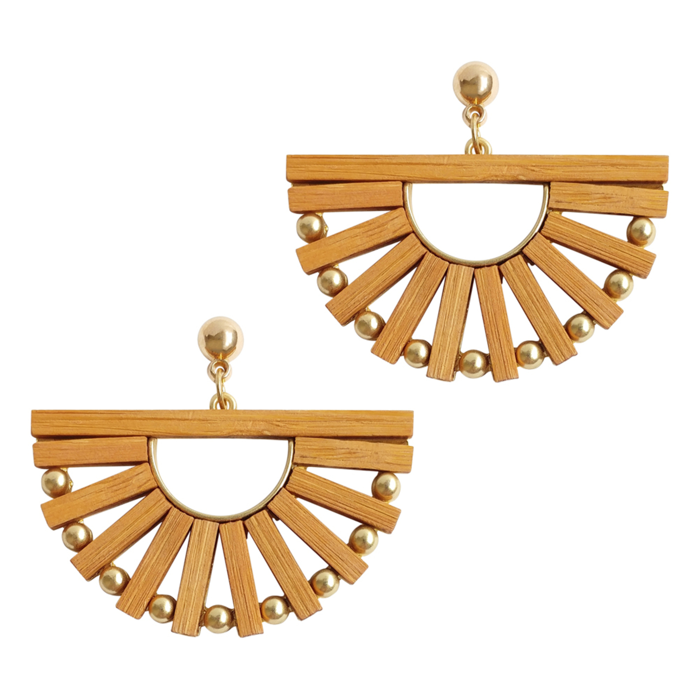 Mckenzie Wooden Resort Earrings