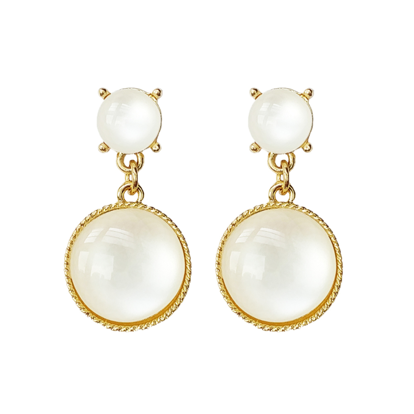 Louka Cat Eye Drop Earrings