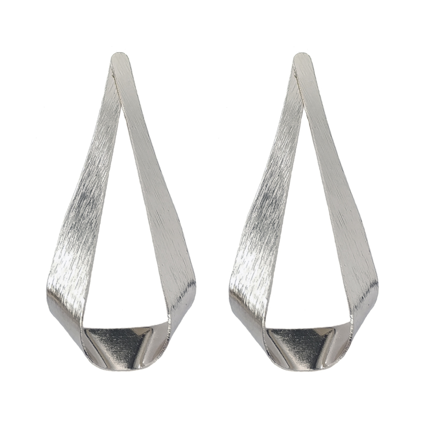 Francoise Metal Droplet Earrings in Silver