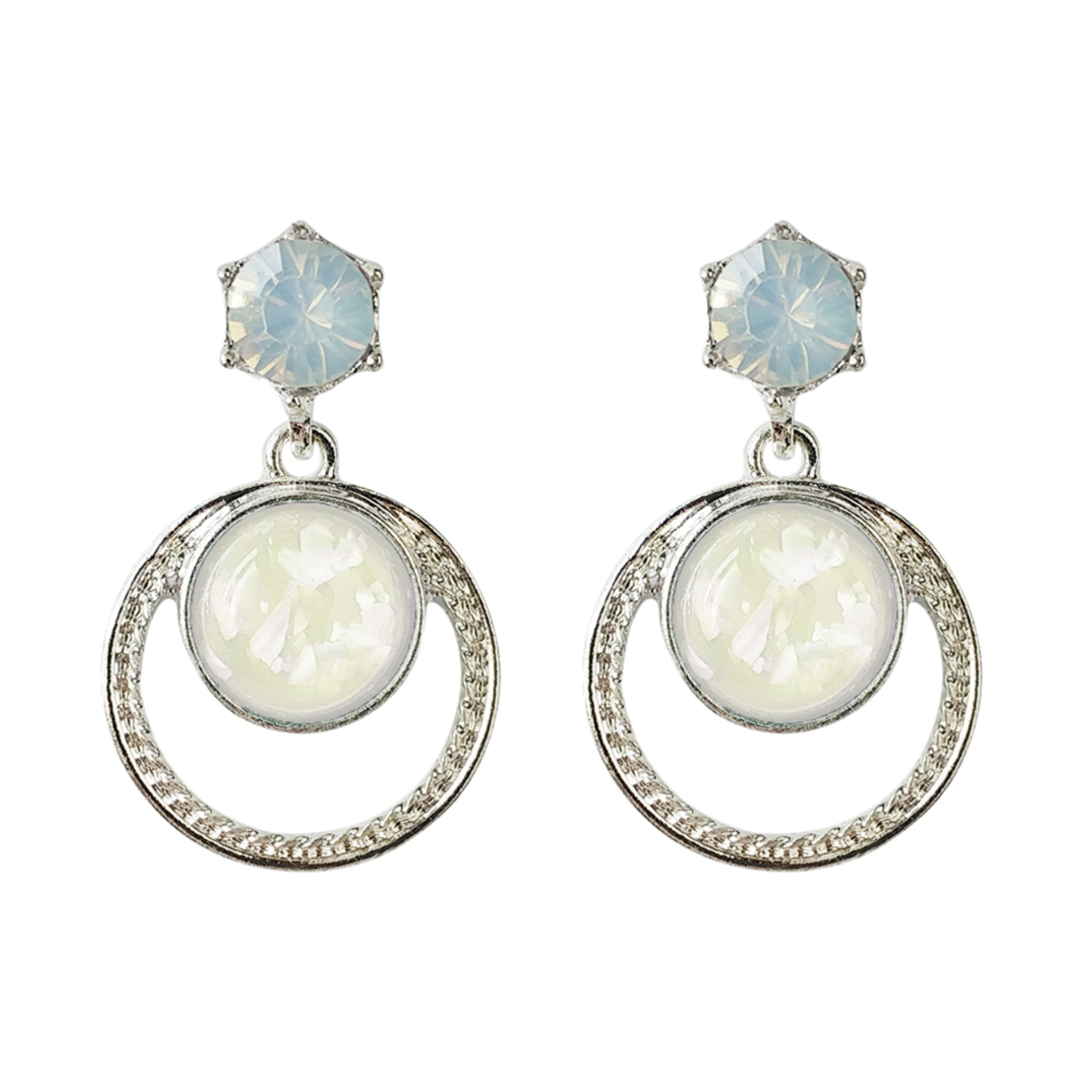 Gemma Sheen Earrings in Arctic Snow