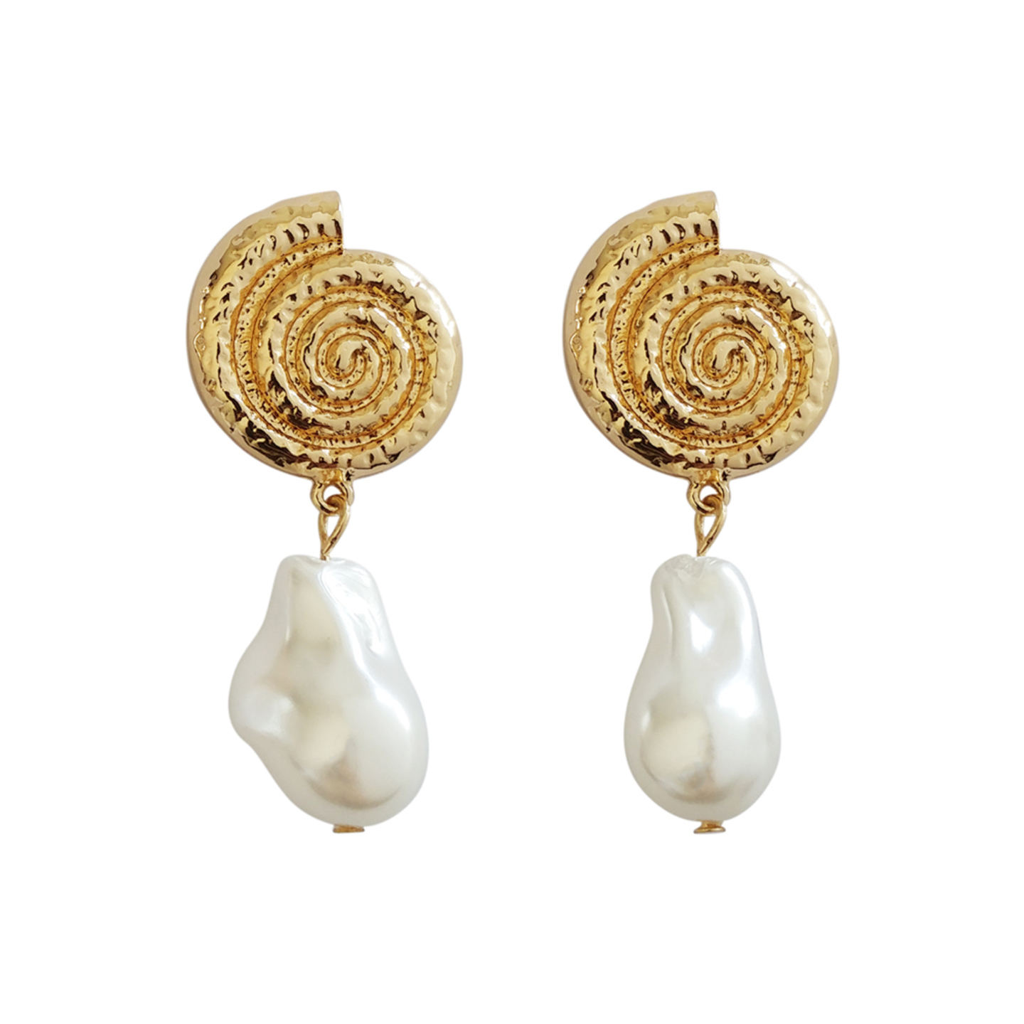 Chloe Shell and Pearl Earrings