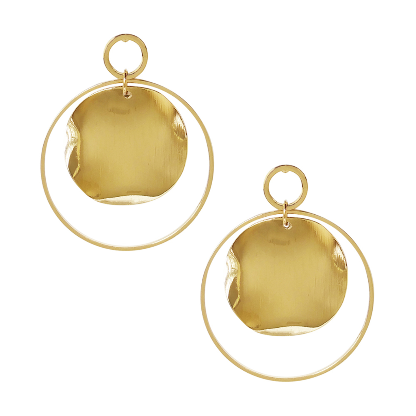 Eoghan Undulated Earrings in Gold