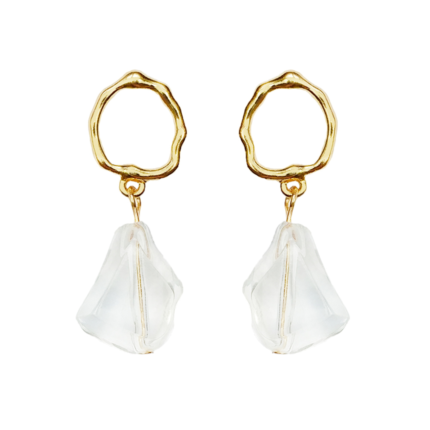 Carson Lucite Rock Earrings
