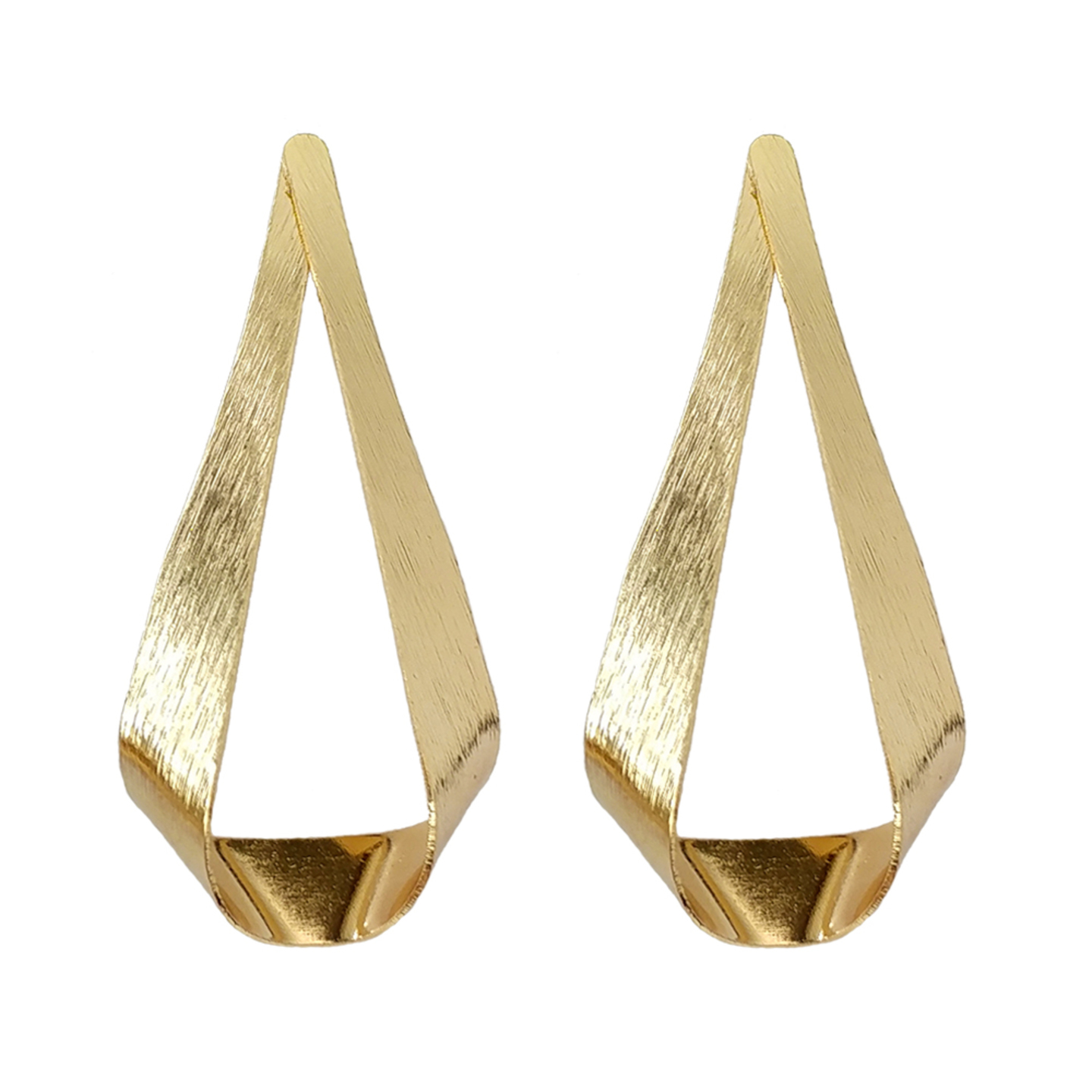 Francoise Metal Droplet Earrings in Gold