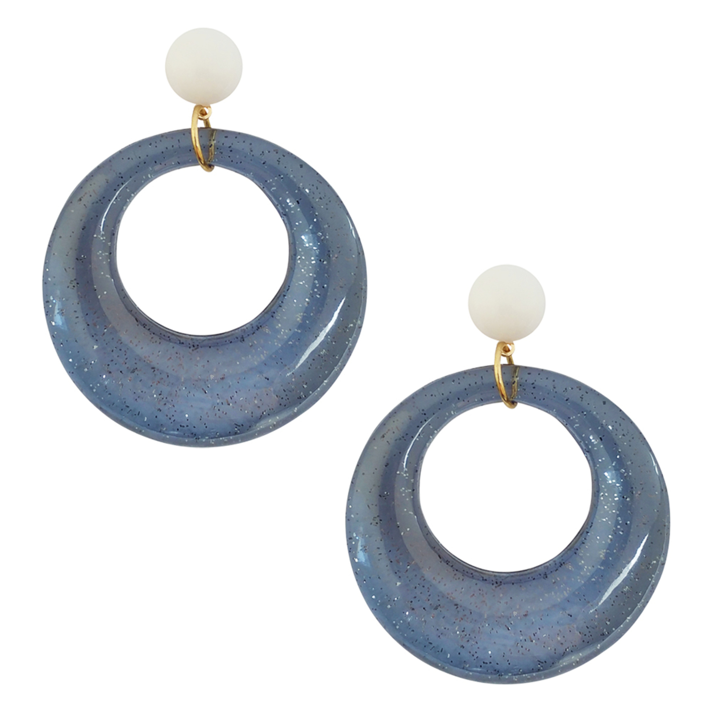 Deyina Midnight Sparkle Drop Earrings