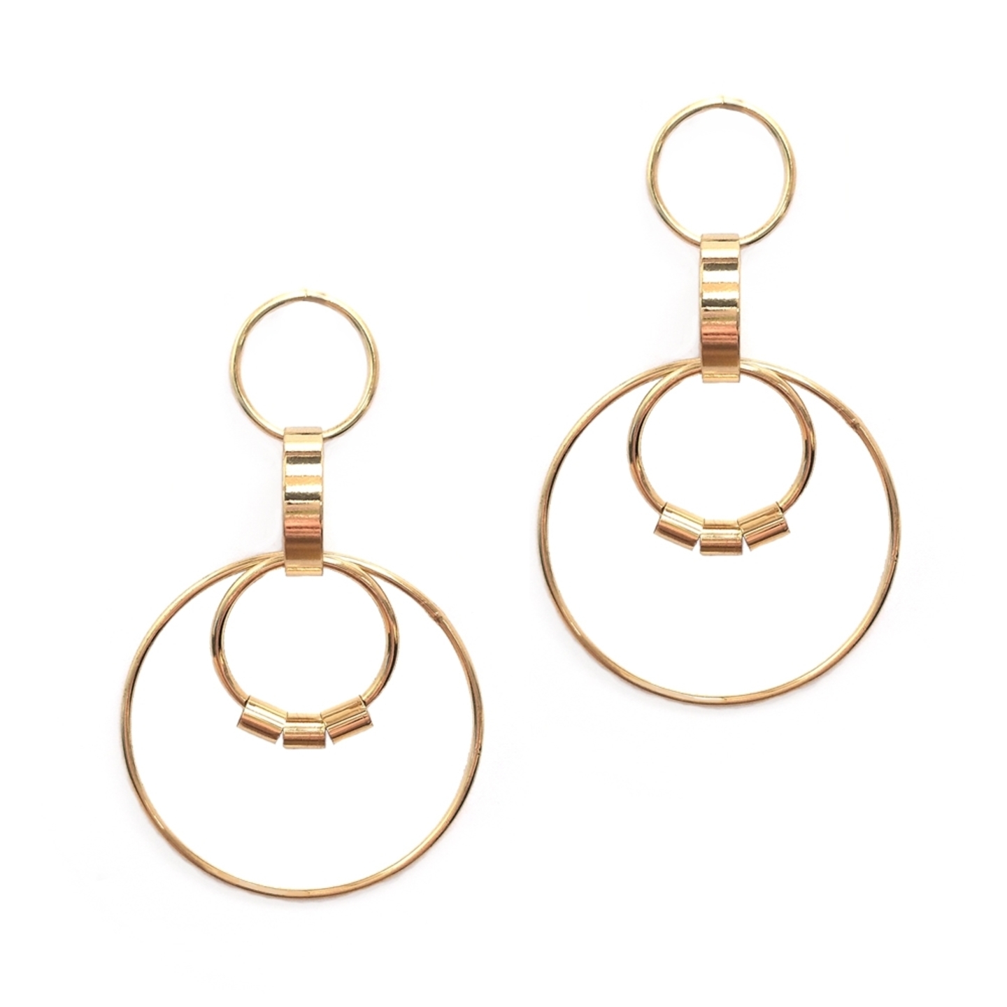 Deidre Multi-hoop Earrings in Gold