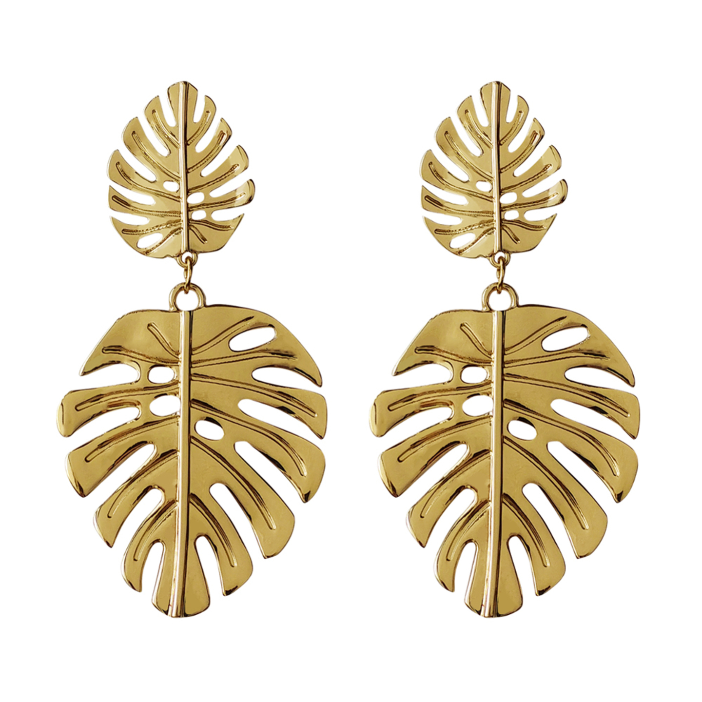 Savannah Frond Statement Earrings