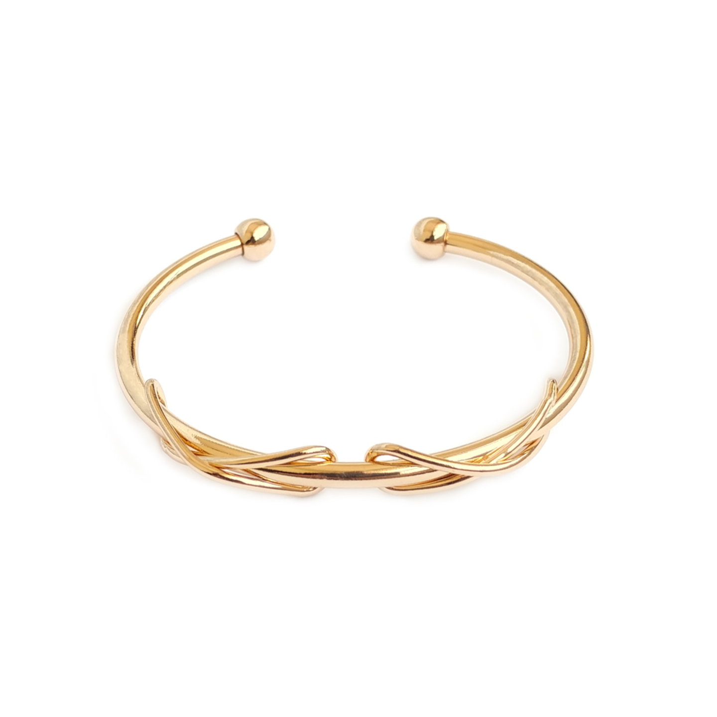 Tesso Laced Bangle in Gold