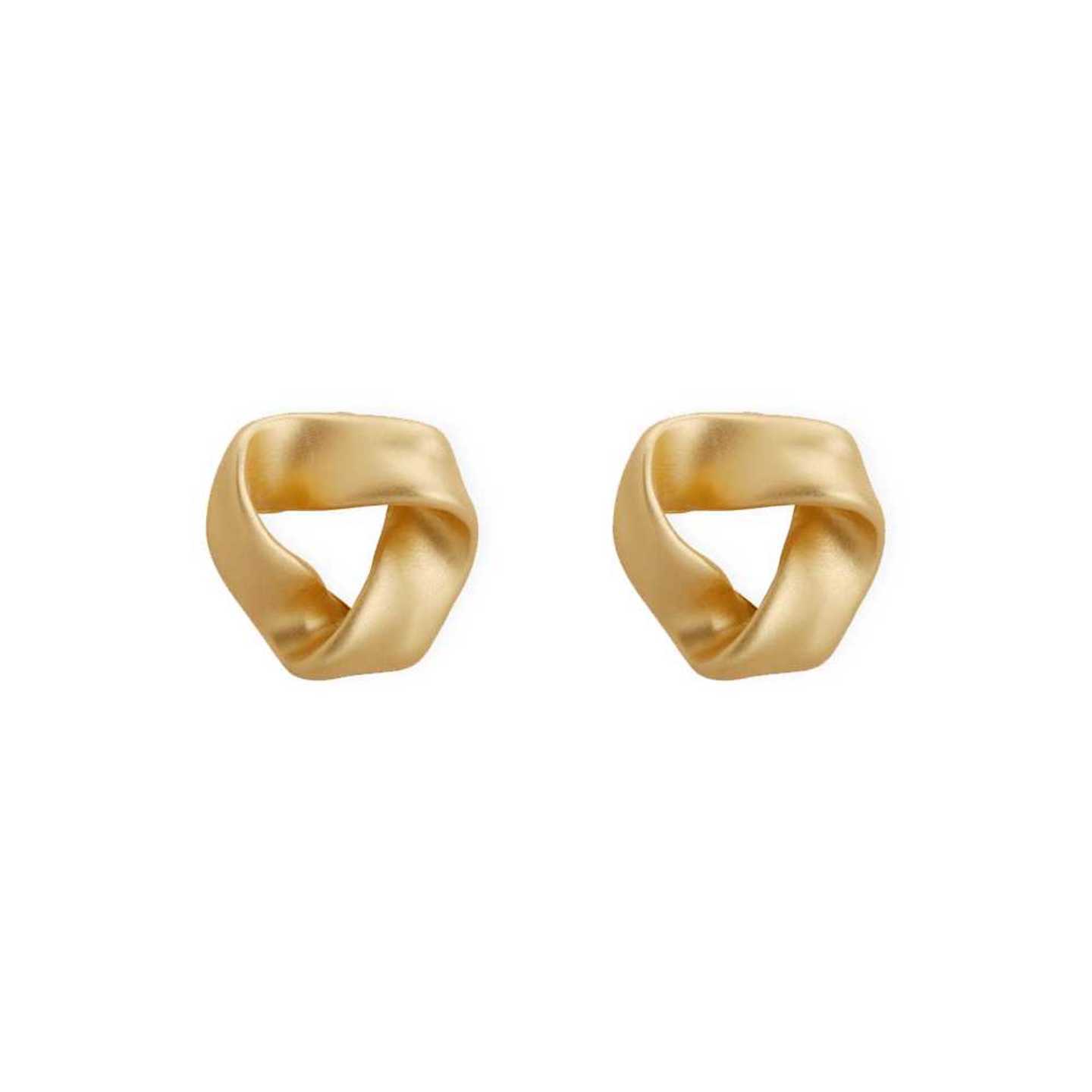 Infinity Studs in Gold