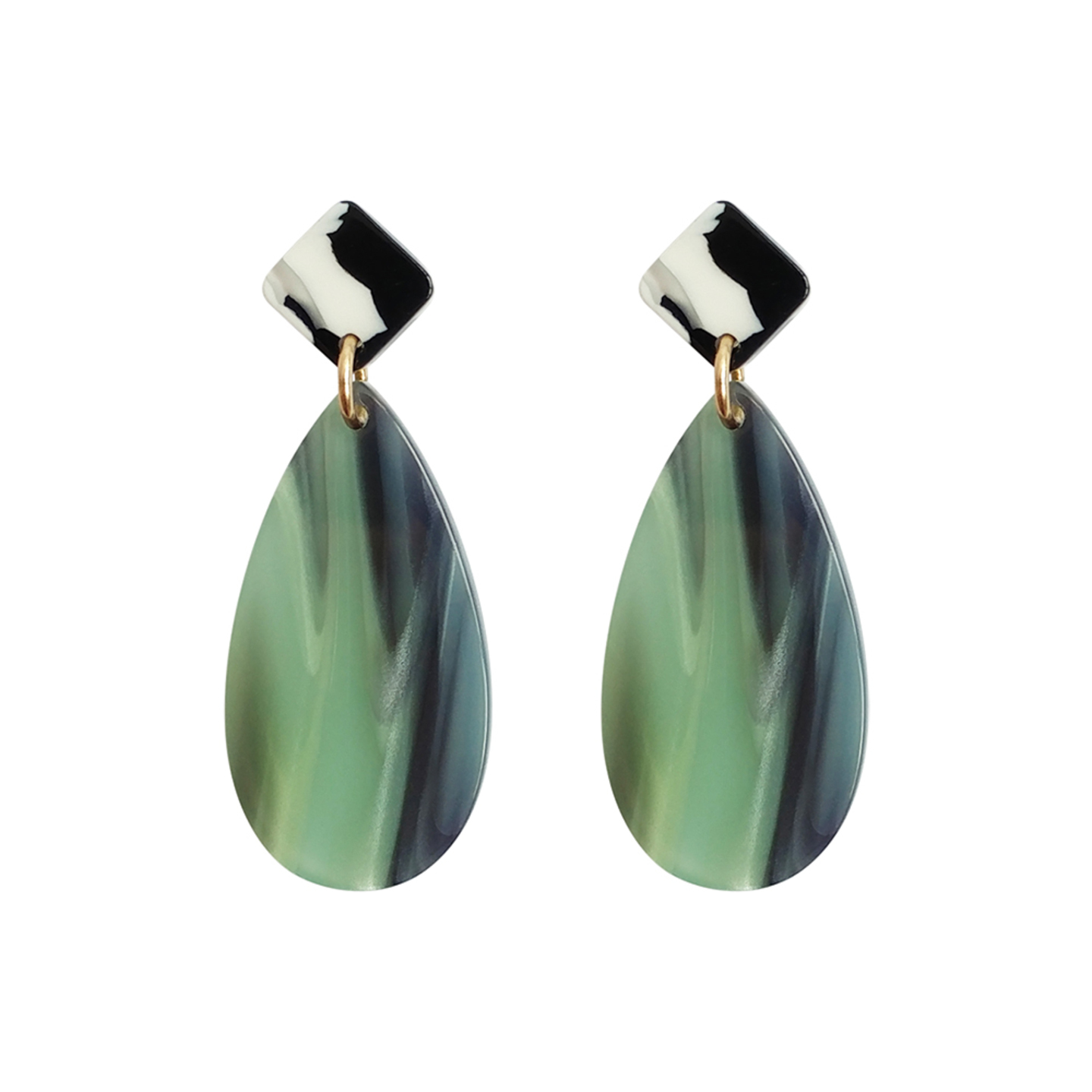 Blackmore Teardrop Earrings in Grey