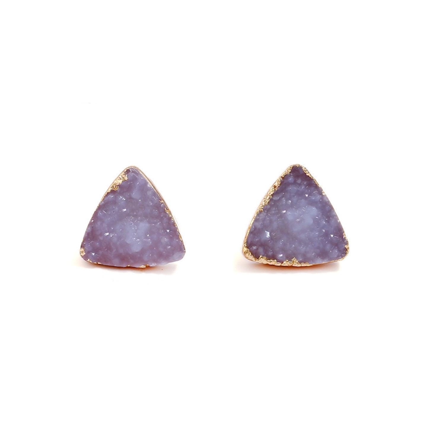 Shaye Raw Crystal Studs in Haze