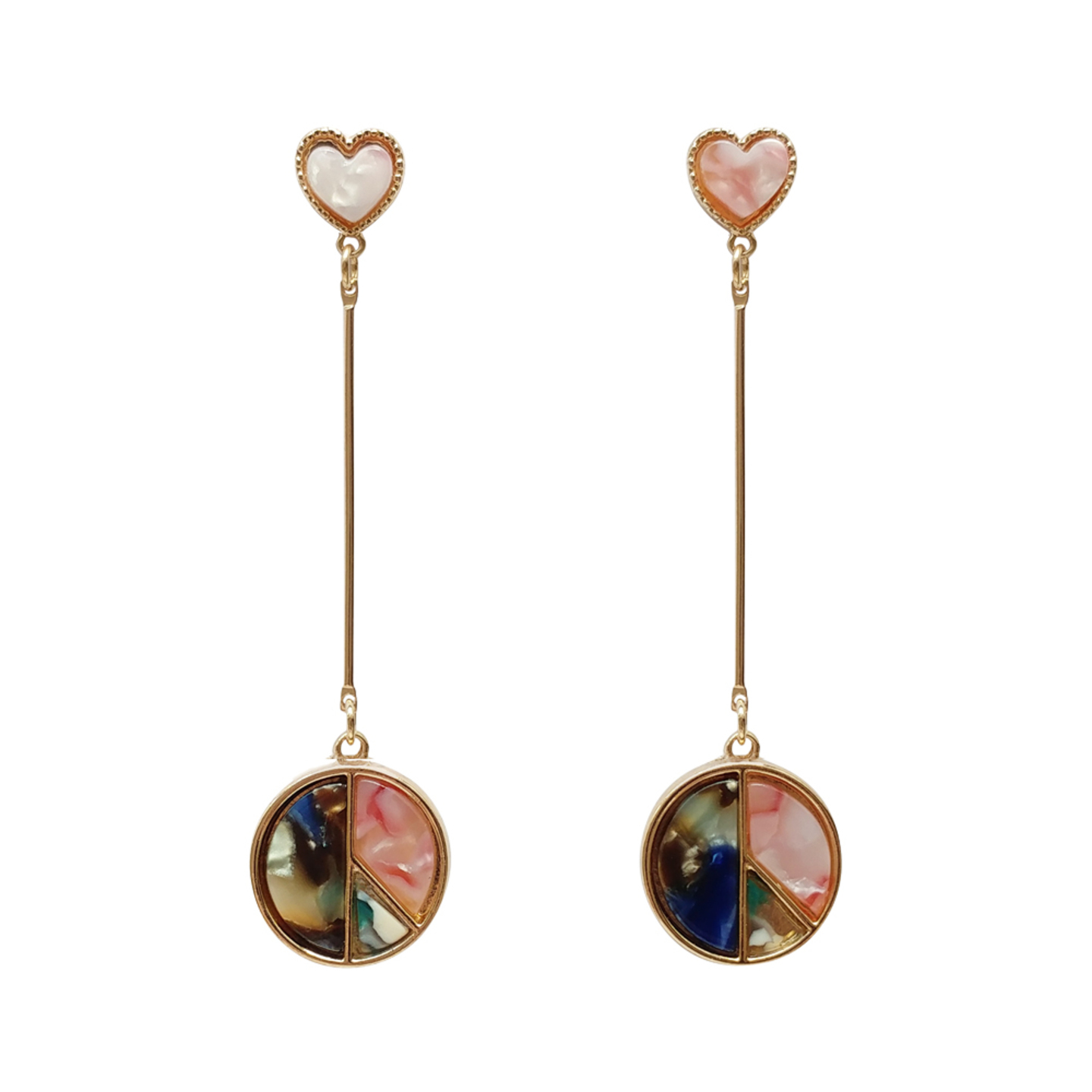 Hamisi Colourblock Earrings in Sweet Dream