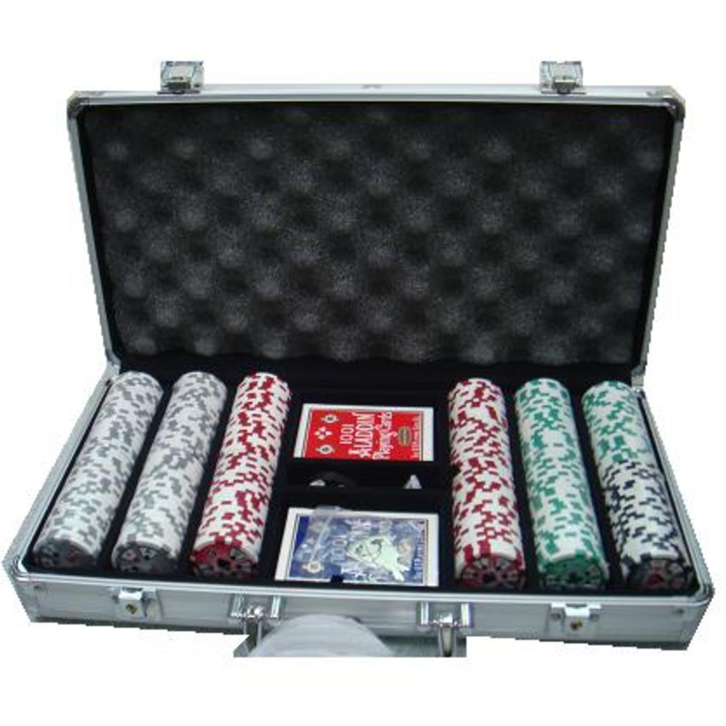 Chips Metal Box Set w Poker