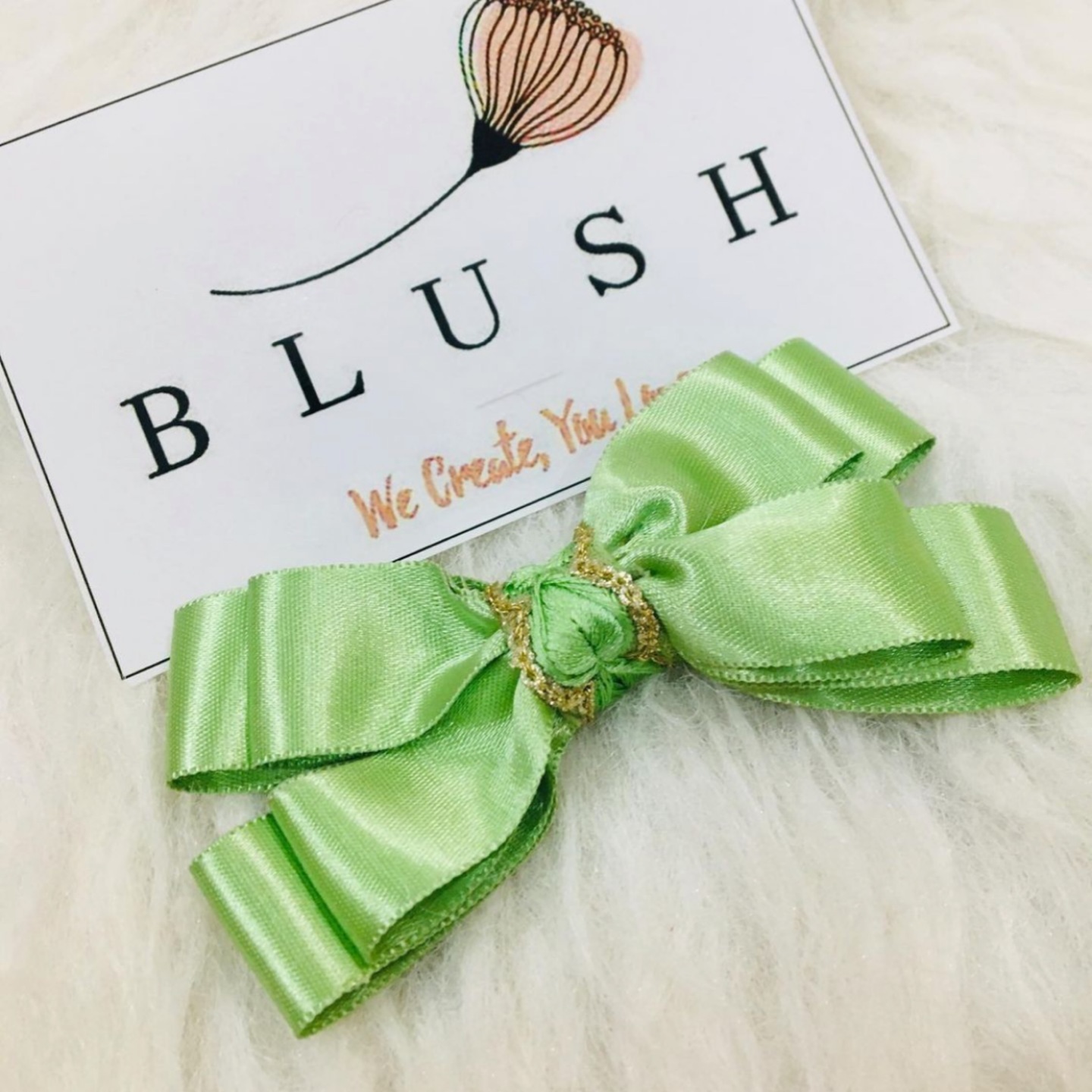 Pastel Green Bow