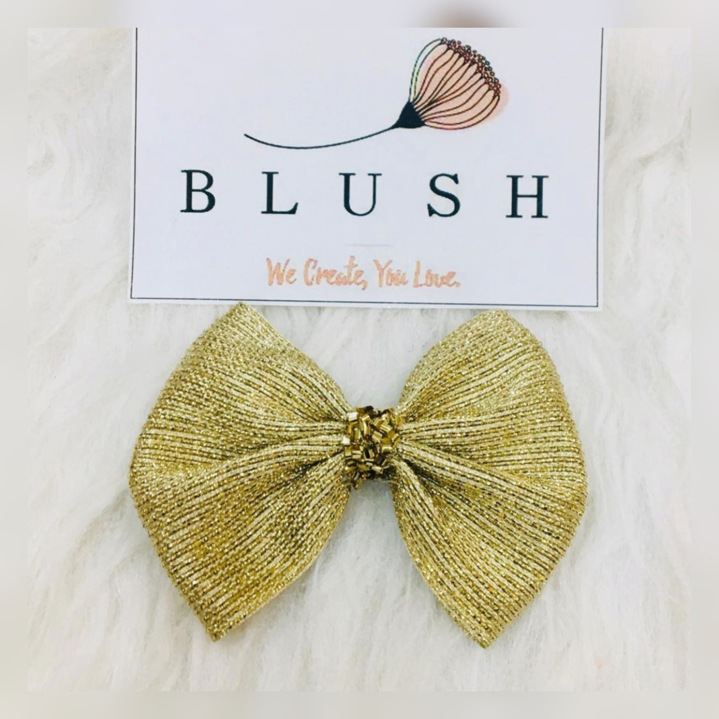Champagne Gold Festive Bow 