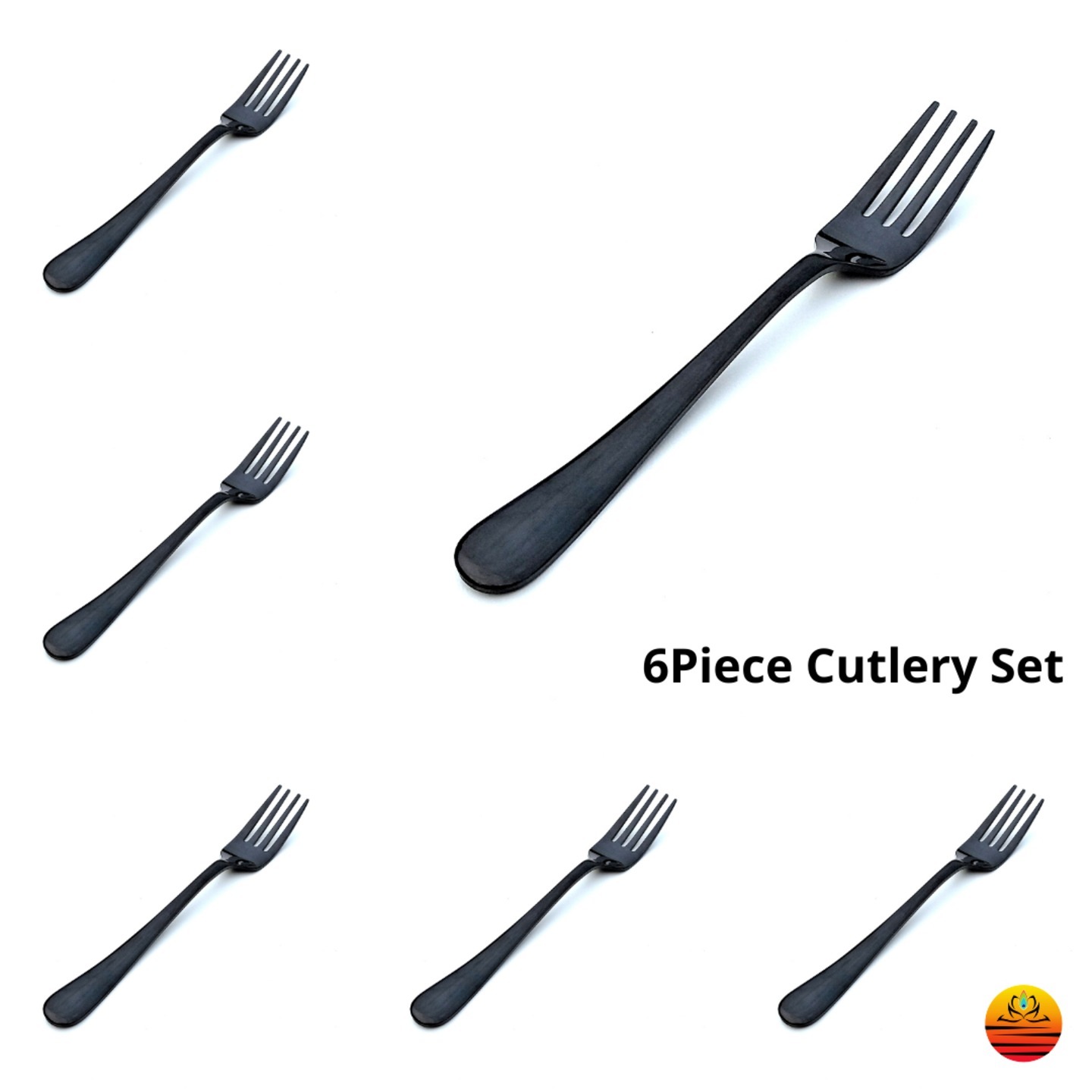MTY-6 Piece Fork Set- 16cm & 18cm-4 Colors-3mm & 2.5mm Thick Cutlery