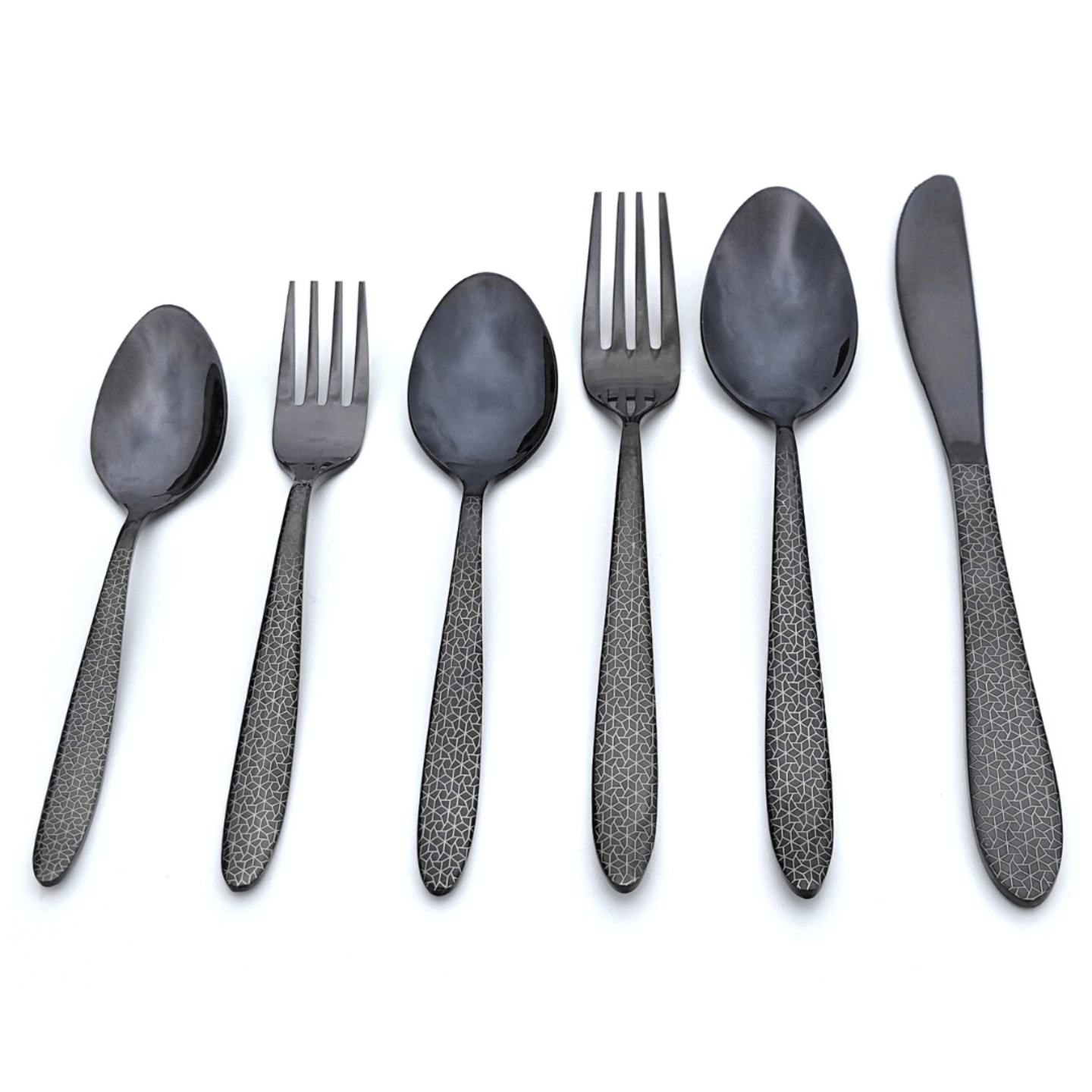 GSM-Cutlery Set  3-Spoon, 2-Fork, 1-Knife  6 Pieces  4 Colors- Designer Series