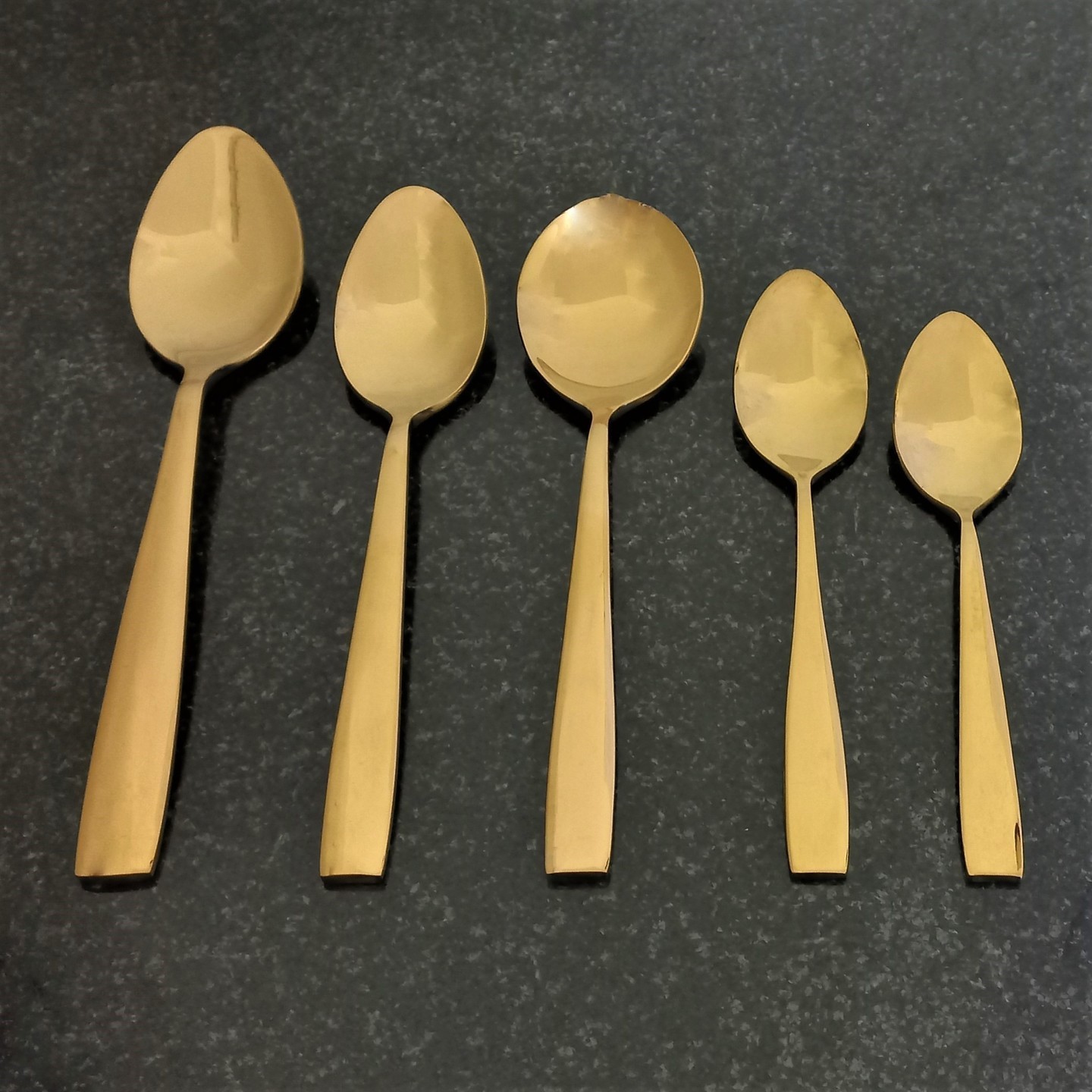 Elite Gold Spoons Set of 5 Pieces