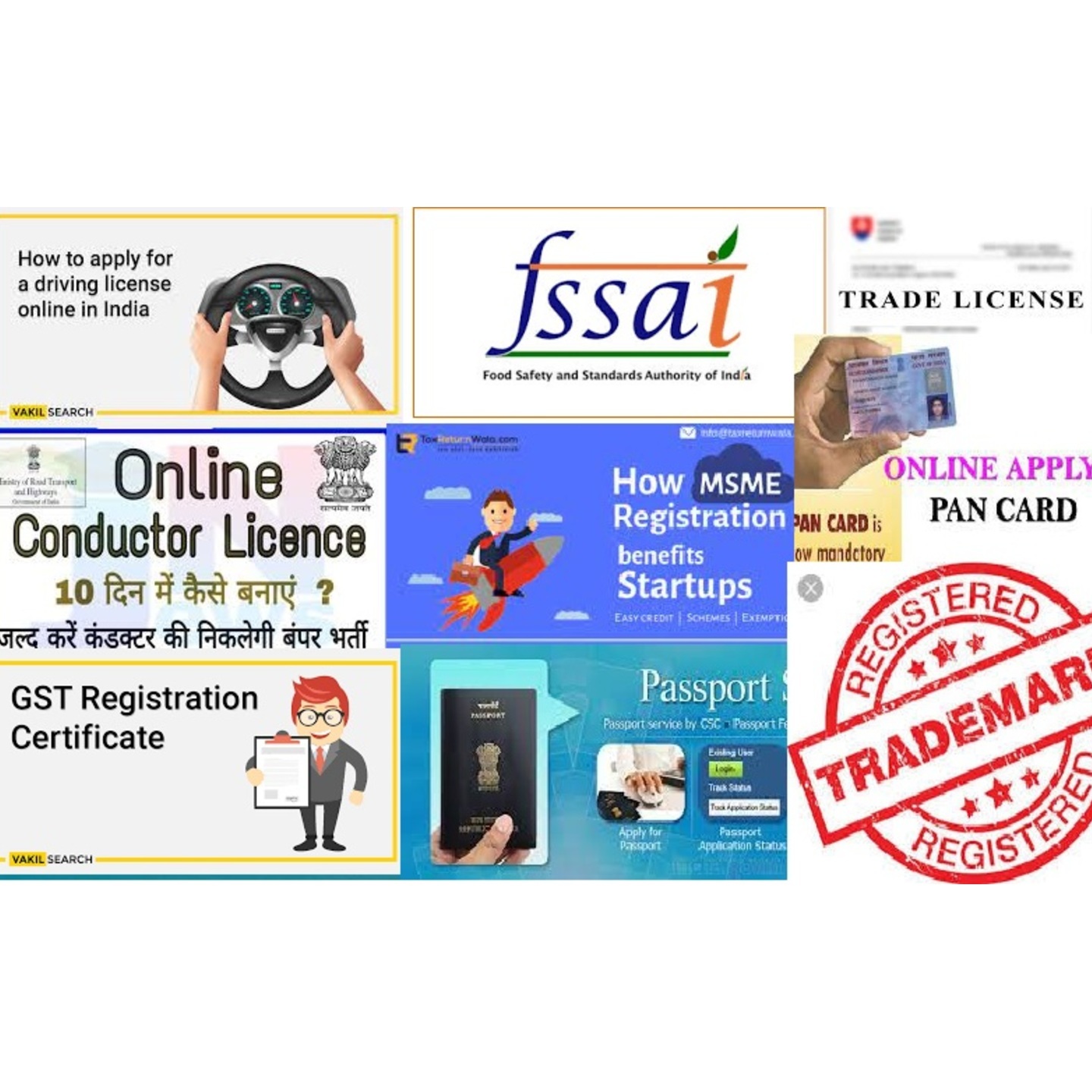 Learn How to make Govt Licenses like Adhar Card, Pan Card, Passport, IFFSAI License, MSME License, GST Registration Certifiate, Income Tax Efile, Trade License, Trademark License in one Package Course, Plan Validity - 1month