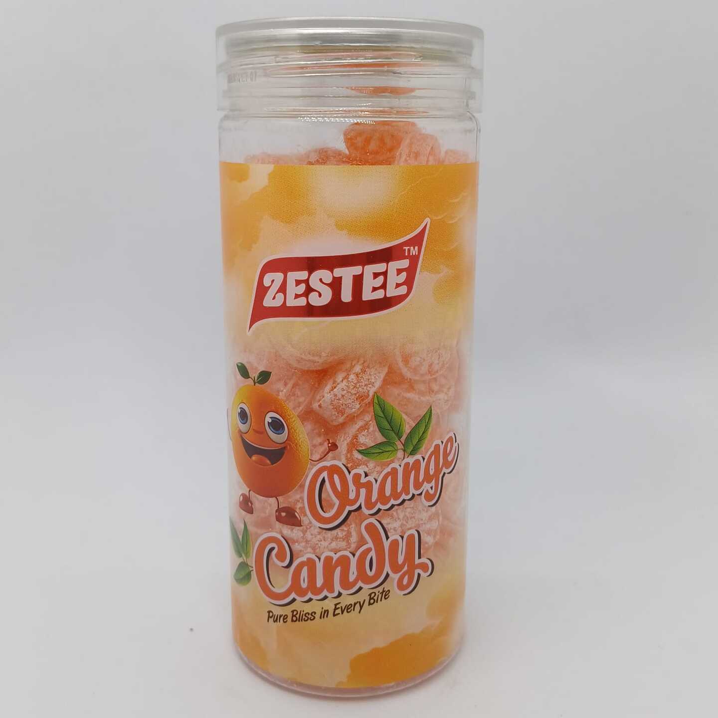 ZESTEE Flavoured Sugar Sweet & Chatpata Candy Khatti Meethi Toffee for Kids 220gm (Orange)