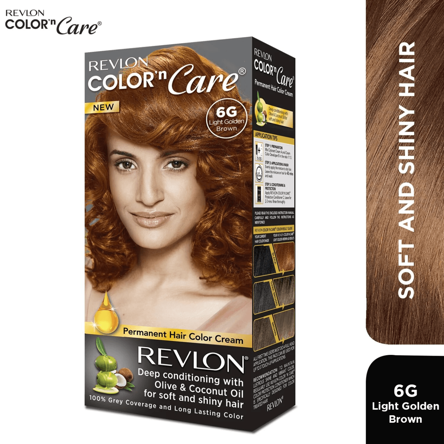 Revlon COLOR N CARE LIGHT GOLDEN BROWN 6G Hair colour