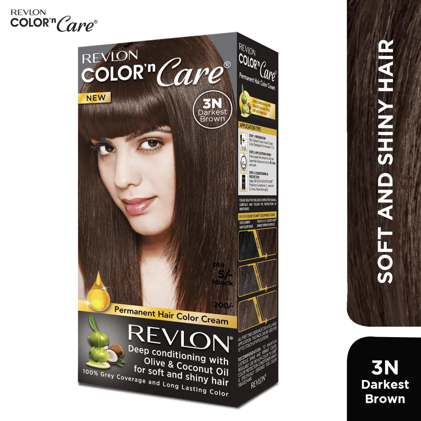 Revlon COLOR N CARE DARKEST BROWN 3N Hair colour