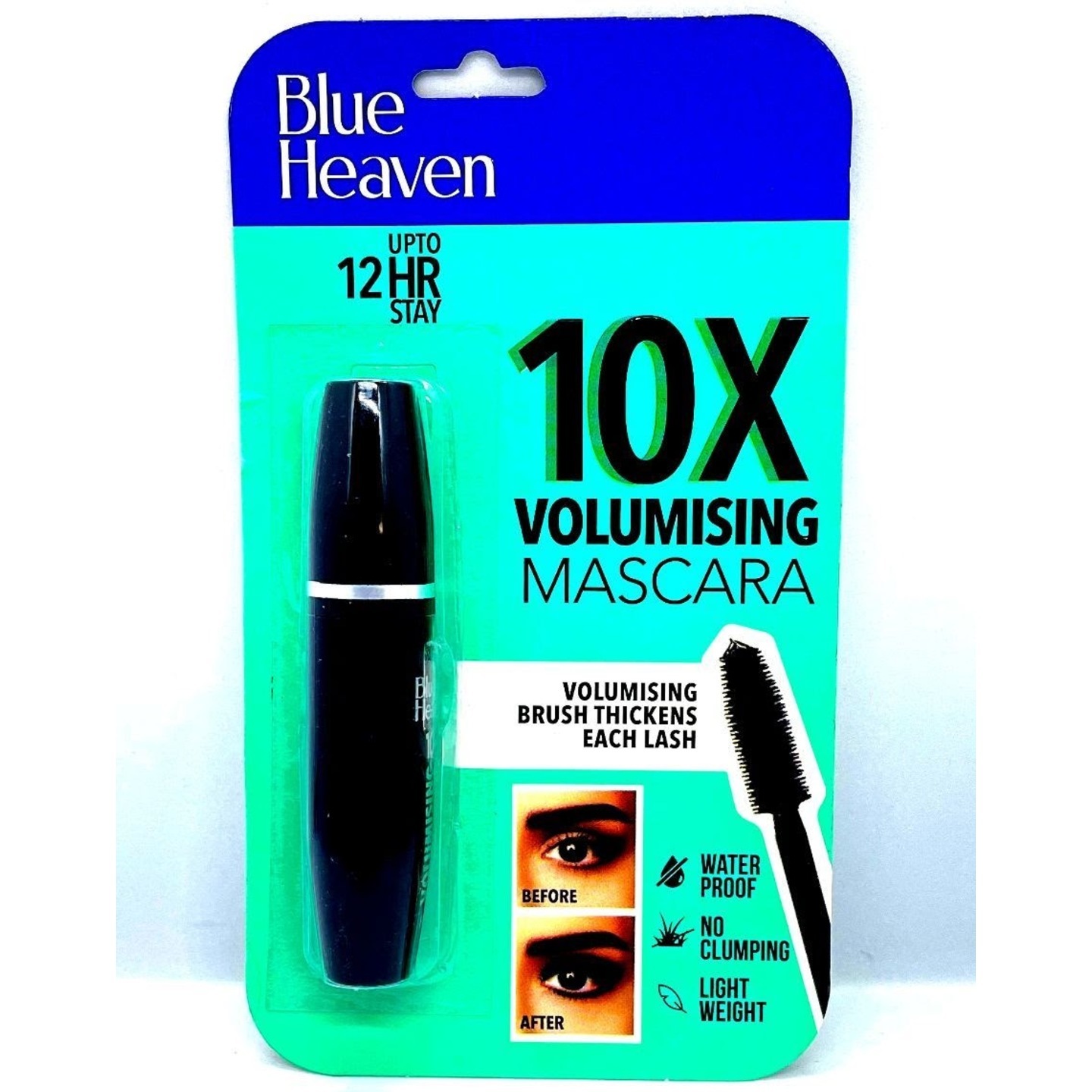 BLUE HEAVEN 10X VOLUMISING MASCARAPack of 2-8ml-Black
