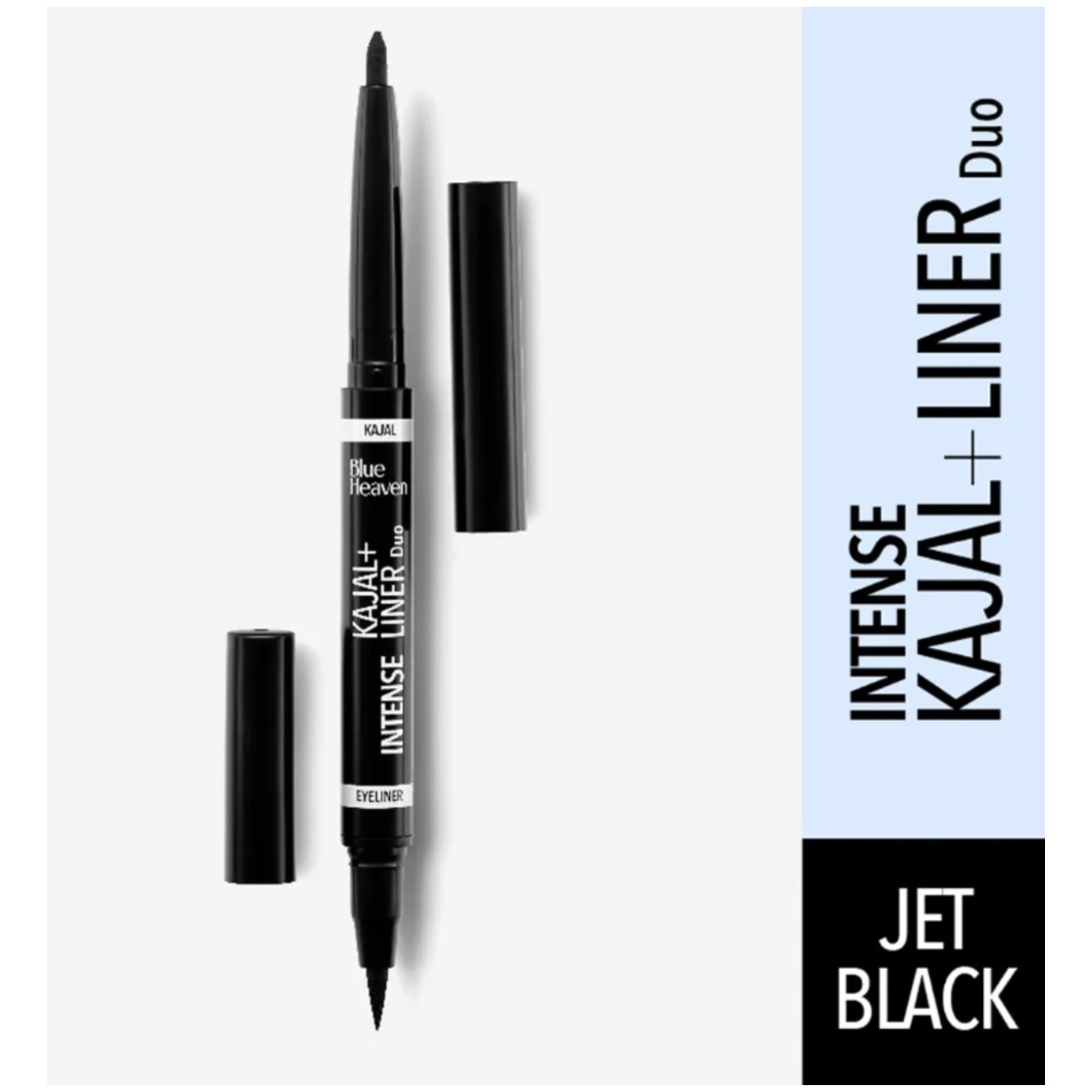 Blue Heaven Intense Duo KajalEyeliner - Jet Black 0.4MLEYE LINER +0.3GMKAJAL