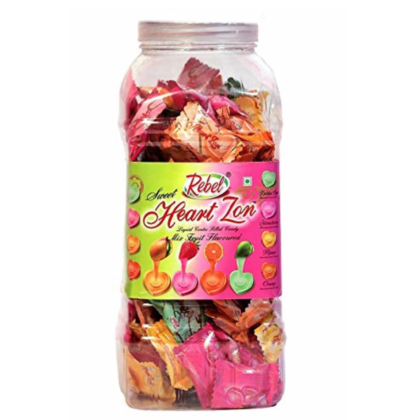 Rebel True Heart Mix Fruit Candy  Pack of 2